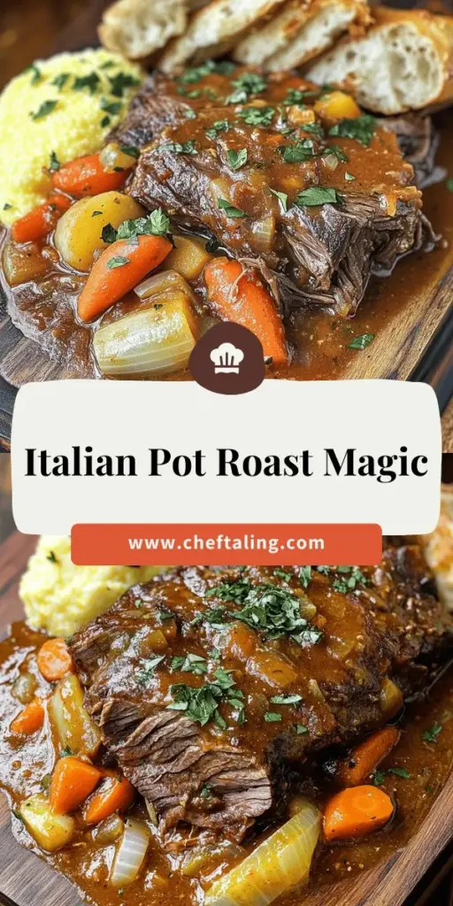 Create a memorable meal with our delicious Italian pot roast that will leave everyone asking for seconds. This recipe is packed with rich flavors and tender meat, making it perfect for any occasion. Discover essential ingredients, simple steps, and helpful tips to elevate your dish. Whether you're a novice or an experienced cook, you can create an irresistible Italian pot roast. Click through to explore the full recipe and bring this delightful dish to your table!