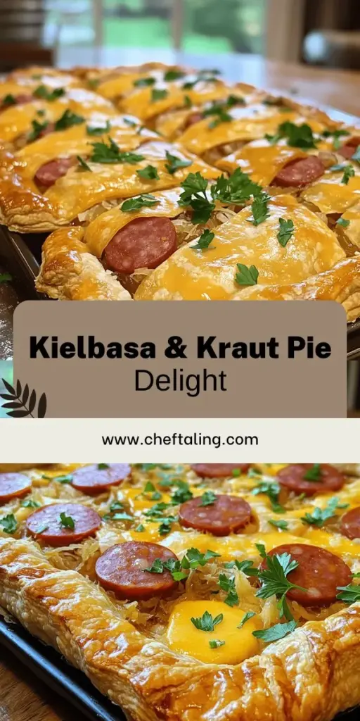 Bring a taste of tradition to your table with this irresistible Kielbasa & Sauerkraut Polka Pie recipe! Experience the perfect blend of savory kielbasa and tangy sauerkraut wrapped in a flaky crust that will delight your family and impress your guests. Easy to make and packed with bold flavors, this comfort food is perfect for gatherings. Click through to discover the full recipe and enjoy this delicious dish today!