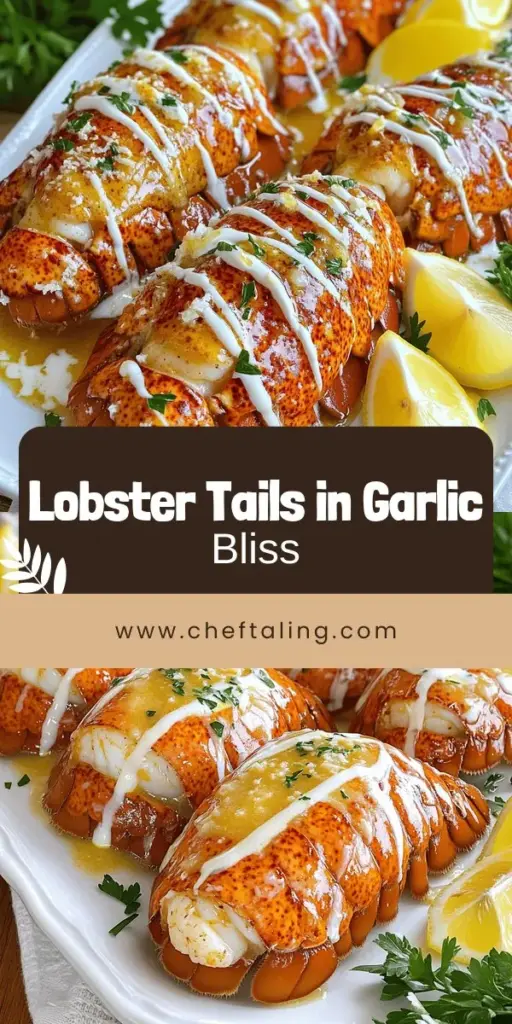 Impress your dinner guests with Creamy Garlic Butter Lobster Tails, a delicious seafood dish bursting with rich flavors! This easy recipe guides you through preparing fresh lobster tails in a creamy garlic sauce that's both savory and satisfying. Perfect for any occasion, you'll learn helpful tips for cooking and presentation to elevate your dining experience. Click through to discover the complete recipe and get ready to indulge in this mouthwatering treat!