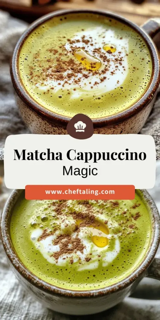 Discover the delightful world of matcha with our invigorating matcha cappuccino recipe at home! This refreshing twist on a classic cappuccino blends creamy frothed milk with antioxidant-rich matcha goodness for a unique flavor experience. Simple to make, this drink offers a delicious way to boost your energy and focus. Click through to explore the full recipe and uncover easy tips for your perfect cup!