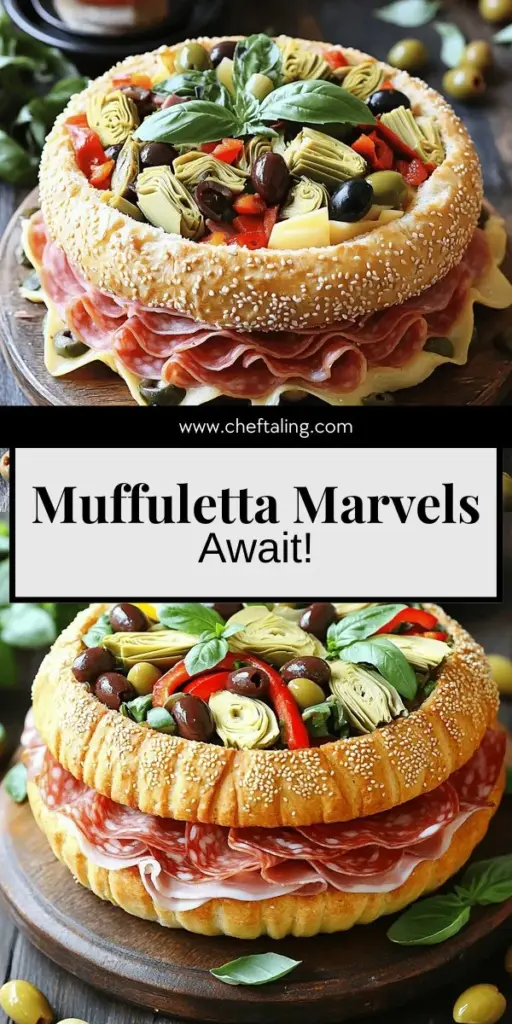 Craving a sandwich loaded with flavor? Discover the classic Italian Muffuletta sandwich recipe that’s a true delight! This unique New Orleans creation combines layers of savory meats, creamy cheeses, and zesty olive salad, perfect for any gathering or picnic. Follow this easy guide to craft your own at home and savor every bite. Click through to explore the full recipe and enjoy the delightful taste of Italy today!