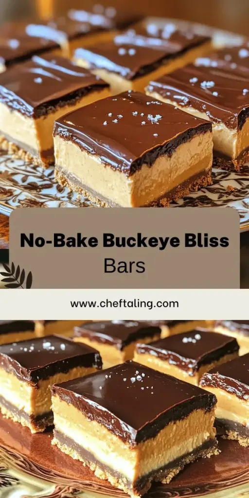 Indulge in the creamy delight of No-Bake Buckeye Cheesecake Bars, the perfect sweet treat without the oven! This easy recipe combines rich chocolate and smooth peanut butter in a delicious layered dessert that's great for any occasion. Discover step-by-step instructions, tips, and fun variations to customize your bars. Click to explore the full recipe and make these mouthwatering cheesecake bars that everyone will love!