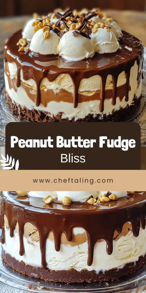 Indulge your sweet tooth with a delicious Peanut Butter Fudge Ganache Ice Cream Cake that combines layers of creamy vanilla and chocolate ice cream with a rich fudge ganache. Perfect for any celebration or just because, this dessert is easy to make and sure to impress. Discover the simple ingredients and step-by-step instructions to create this delightful treat. Click to explore the full recipe and start your dessert adventure today!