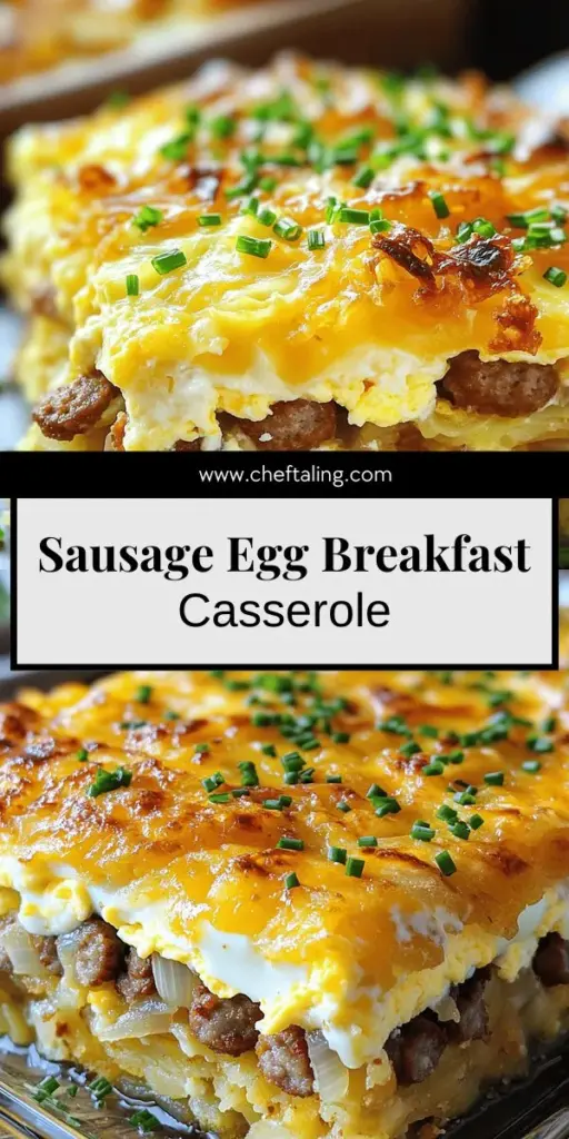 Start your day with a delicious Sausage, Egg, Cream Cheese Hash Brown Casserole Delight that everyone will love! This hearty breakfast combines savory sausage, creamy cheese, and crispy hash browns for a meal that's perfect for brunch or any gathering. It’s simple to make and customizable with your favorite ingredients. Click through for the full recipe and tips to create this crowd-pleaser in no time!