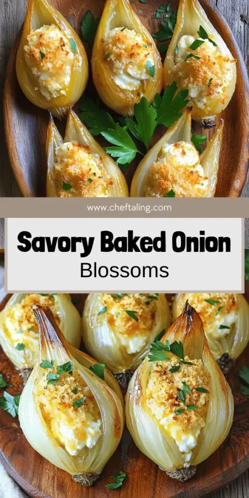 Discover the irresistible charm of Fiori di Cipolla al Forno, or baked onion flowers, and elevate your cooking game! This delightful Italian dish features whole onions stuffed with a savory mix of cheese and breadcrumbs, creating a stunning and flavorful centerpiece for any meal. Follow our easy step-by-step recipe to impress your guests with these beautiful blossoms. Click through to explore the full recipe and bring this delicious treat to your table!