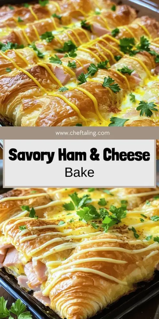 Craving a quick and delicious meal? Check out this easy Ham and Cheese Croissant Bake that everyone will adore! With buttery croissants, savory ham, and gooey Swiss cheese, this dish is perfect for breakfast or brunch. Follow the simple steps to create a satisfying feast, and discover tips to customize it for your taste. Click through to explore the full recipe and get inspired to bring this tasty meal to your table!
