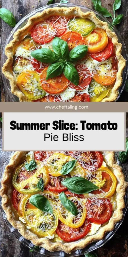 Savor the taste of summer with this easy fresh tomato pie recipe! Using ripe heirloom tomatoes, creamy cheese, and fragrant basil, you’ll create a flavorful dish perfect for any occasion. Whether you’re a beginner or an experienced cook, this guide walks you through simple steps to a delicious pie. Click through to discover the full recipe and tips for making it even better. Get ready to impress your family and friends with this delightful treat!