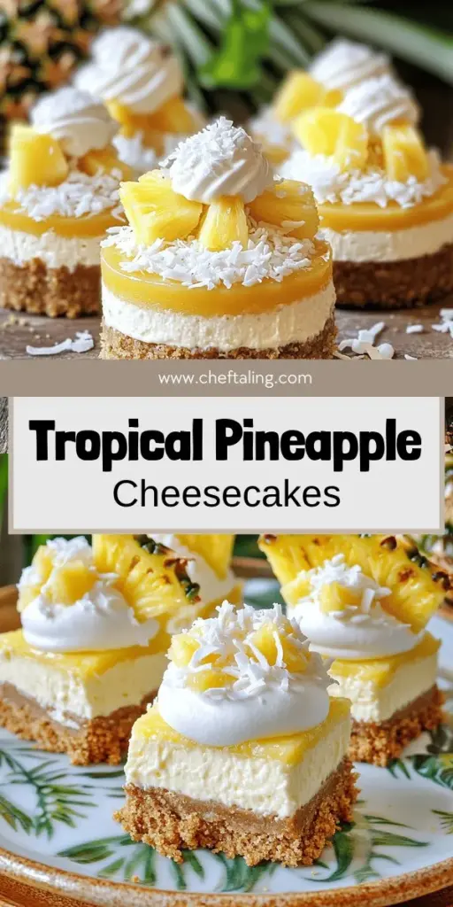 Indulge in the delightful taste of Individual Pineapple Cheesecakes with this easy recipe! Perfectly creamy with a tropical twist, these mini desserts are sure to impress at any gathering. Discover step-by-step instructions, tips for customization, and presentation ideas that will elevate your dessert game. Click through to explore all the delicious possibilities and start baking your perfect pineapple cheesecake today!