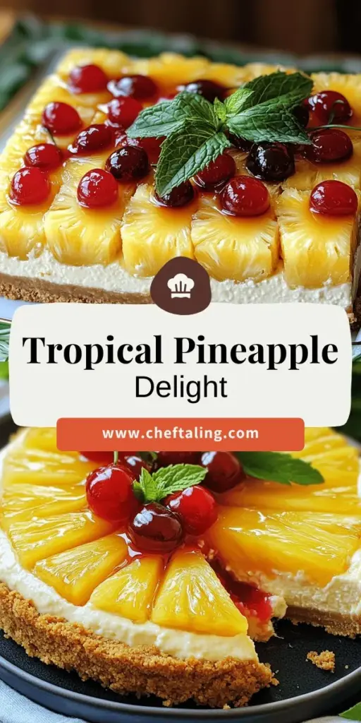 Indulge in a tropical delight with this Pineapple Upside-Down Cheesecake! This simple dessert recipe combines creamy cheesecake with sweet pineapple and cherries for a stunning, delicious treat. Perfect for any occasion, it features easy-to-follow steps and accessible ingredients, ensuring you can impress your guests in no time. Ready to elevate your dessert game? Click through to explore the full recipe and taste the joy in every bite!