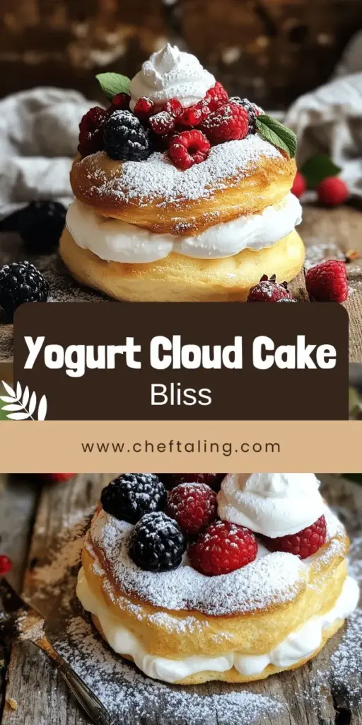Indulge in the light and fluffy texture of a Yogurt Cloud Cake with this simple recipe guide! Perfect for impressing guests or treating yourself, this cake combines Greek yogurt, fresh lemon zest, and whipped egg whites for an airy delight. Follow our easy step-by-step instructions and expert tips to achieve perfection. Click through now to explore the full recipe and unlock the secrets to this delicious treat!