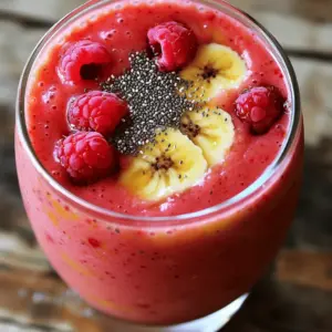- 1 cup fresh strawberries, hulled and halved - 1 cup fresh raspberries - 1 ripe banana - 1 cup almond milk (or any milk of choice) - 1 scoop vanilla protein powder - 1 tablespoon chia seeds - 1 tablespoon honey or maple syrup (optional, to taste) - Ice cubes (optional, for thickness)