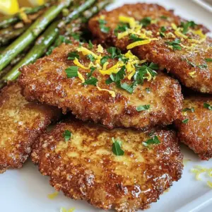- Pork loin cutlets: These are tender and juicy. They cook well and soak up flavors nicely. - Almond flour: Great for keto, it adds crunch without carbs. Almond flour also has healthy fats and fiber. - Parmesan cheese: This cheese gives a savory, nutty flavor. It helps the schnitzel get a crispy crust. - Coconut oil or ghee: Both are good fats for frying. They add flavor and help achieve a golden color. You can also use olive oil as an alternative. - Additional flavorings: Garlic powder and onion powder bring depth. Lemon zest adds a bright taste. Salt and pepper enhance all the flavors.