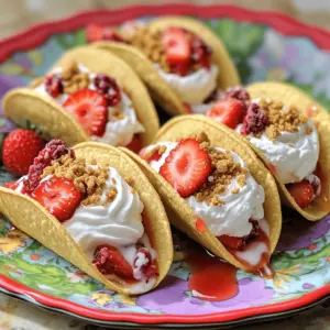 To make your Strawberry Crunch Cheesecake Tacos, gather these simple ingredients: