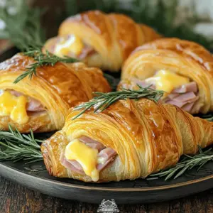 - Croissants - Deli Ham - Swiss Cheese - Creamy Dijon Mustard