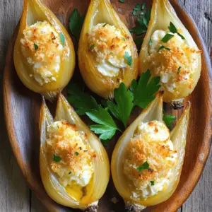 Fiori di cipolla al forno, or baked onion flowers, are a tasty Italian dish. They feature whole onions stuffed with a mix of cheese and breadcrumbs. This dish is not just delicious; it also looks stunning on a plate.