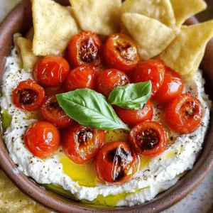 To make a delicious feta dip, you need just a few simple ingredients. The main star is feta cheese, which adds a creamy and tangy flavor. You will also need fresh cherry tomatoes. Roasting these tomatoes brings out their sweetness. Olive oil is essential for drizzling on the tomatoes before roasting. Balsamic vinegar adds a bit of tang, while garlic gives it a nice kick. Dried oregano gives an herbal note, and salt and pepper round out the taste. Fresh basil leaves make a lovely garnish.