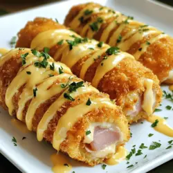 Chicken Cordon Bleu with Swiss Cheese Sauce Delight
