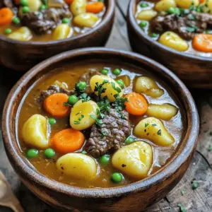 - 1 pound beef chuck, cut into 1-inch cubes - 1 package (16 oz) potato gnocchi - 4 cups beef broth - 1 tablespoon olive oil - 1 teaspoon dried thyme - 1 bay leaf - 1 onion, diced - 3 cloves garlic, minced - 3 carrots, sliced - 2 stalks celery, sliced - 2 cups potatoes, diced - 1 cup frozen peas Gather these ingredients before you start cooking. Each one plays a key role in creating the deep flavor of this stew. The beef chuck adds richness, while the broth brings warmth. The gnocchi gives a delightful texture. The veggies brighten the dish and add nutrition. Using fresh ingredients makes a big difference. The aroma of diced onion and minced garlic fills your kitchen with comfort. Carrots and celery bring sweetness and crunch. Potatoes add heartiness, and peas add a pop of color. For the full recipe, check out the detailed steps to bring this hearty dish to life. Sautéing the Aromatics Start by heating 1 tablespoon of olive oil in a large pot. Use medium heat. Next, add 1 diced onion and 3 minced garlic cloves. Cook for 3 to 4 minutes until the onion turns soft and clear. This step builds a strong flavor base. Browning the Beef Now, add 1 pound of beef chuck cut into 1-inch cubes. Sprinkle salt and pepper over the beef. Brown the meat on all sides for about 5 to 6 minutes. This gives the beef a nice crust and locks in juices. Adding Vegetables and Broth Once the beef is browned, toss in 3 sliced carrots, 2 sliced stalks of celery, and 2 cups of diced potatoes. Stir and cook for another 5 minutes. This softens the vegetables a bit. After that, pour in 4 cups of beef broth. Add 1 teaspoon of dried thyme and 1 bay leaf. Bring the mix to a boil. Simmering for Tenderness Reduce the heat to low and cover the pot. Let it simmer for 1.5 hours. This slow cooking helps the beef become tender. Stir occasionally to prevent sticking. Incorporating Gnocchi After the beef is tender, it’s time to bring in the star of the dish. Add 1 package (16 oz) of potato gnocchi to the pot. Cook for 2 to 3 minutes. Watch for the gnocchi to float to the top; that means they are done. Adjusting Seasoning and Serving Next, stir in 1 cup of frozen peas. Cook for another 2 minutes. Taste the stew and adjust the salt and pepper as needed. Finally, remove the bay leaf before serving. For a lovely touch, garnish with fresh parsley. Enjoy this hearty meal with crusty bread. For the full recipe, check out [Full Recipe]. - Using Fresh Herbs Fresh herbs can make a big impact. I love adding fresh thyme at the end. It adds brightness. You can also try fresh rosemary for a rich taste. - Adjusting Saltiness Taste your stew before serving. If it's too salty, add a little more broth or water. This helps balance the flavors. - How to Brown Meat Perfectly Start with a hot pan and dry beef. This helps create a nice crust. Don’t overcrowd the pan; brown the beef in batches if needed. - Preventing Gnocchi from Becoming Mushy Add gnocchi near the end of cooking. This keeps them firm. Cook them just until they float, which takes only a few minutes. - Serving Suggestions Serve your stew in deep bowls. This makes it feel hearty. Pair it with crusty bread for dipping. - Garnishing with Fresh Parsley Top with chopped fresh parsley for color. It also adds a fresh taste. This simple step makes your dish look inviting. Check out the Full Recipe for more tips! {{image_2}} You can swap beef chuck for chicken or turkey. These meats cook faster. They also cut down on the fat. If you want a plant-based choice, use mushrooms. They add a nice umami flavor. Feel free to add more veggies. Peppers, zucchini, and green beans work great. They add color and nutrition. Just chop them up and toss them in with the other veggies. If you need gluten-free gnocchi, look for alternatives made from rice or corn. Many stores carry these options now. They taste good and keep the dish hearty. To make a vegetarian stew, skip the beef. Instead, use vegetable broth and add lentils. They add protein and fiber. You can also use chickpeas for a different flavor. Want some spice? Add jalapeños or crushed red pepper flakes. Start with a small amount, then taste. You can always add more if you want it hotter. For a meaty kick, try adding spicy sausage. Cook it before adding the other ingredients. The flavor will seep into the stew, making it even better. For the full recipe, check out the Gnocchi & Beef Bliss Stew. - How to Store Leftovers After your meal, let the stew cool down. Pour it into a bowl or container. Make sure to cover it tightly with a lid or plastic wrap to keep it fresh. - Best Containers for Storage Use glass or plastic containers with tight lids. These containers avoid leaks and keep the stew fresh. Avoid metal containers, as they can react with the food. - Freezing the Stew To freeze the stew, let it cool completely. Use freezer-safe bags or containers. Remove as much air as possible to avoid freezer burn. Label each bag with the date for easy tracking. - Reheating Instructions To reheat, thaw the stew overnight in the fridge. Heat it on the stove over low heat, stirring often. If it seems thick, add a little beef broth or water to loosen it. - How Long Can It Last in the Fridge? In the fridge, the stew can last about 3 to 4 days. If you notice any signs of spoilage, discard it. - Signs of Spoilage Watch for changes in color or smell. If the stew has an off smell or a strange texture, do not eat it. Always trust your senses when checking food freshness. Cooking potato gnocchi in stew is quick. Once your stew simmers for about 1.5 hours, add the gnocchi. They need just 2-3 minutes to cook. You know they are done when they float. This makes gnocchi perfect for busy nights. Yes, you can use a slow cooker! Start by browning the beef and veggies on the stove. Then, add all your ingredients to the slow cooker. Cook on low for 6-8 hours or high for 3-4 hours. Add the gnocchi 30 minutes before serving. This will keep them tender and tasty. This stew pairs well with many sides. Here are some ideas: - Crusty bread for dipping - A fresh green salad - Steamed veggies for a light touch - Garlic bread for extra flavor These sides will enhance your meal, making it even more satisfying. Enjoy! This beef stew with potato gnocchi brings together rich flavors and yummy textures. We discussed key ingredients like chuck beef, gnocchi, and fresh veggies, enhancing every bite. You learned the steps to prepare it perfectly and explored tips to boost flavor. Variations make it fun, while storage advice keeps your leftovers fresh. Now, you can whip up this dish anytime! Enjoy the warmth and comfort this stew offers. It’s not just a meal; it's a satisfying experience.