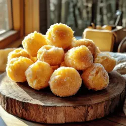 To make easy baked churro bites, gather these simple ingredients: - 1 cup all-purpose flour - 1/4 cup granulated sugar - 1/2 teaspoon baking powder - 1/4 teaspoon salt - 1/2 teaspoon ground cinnamon - 1/2 cup unsalted butter, melted - 1/2 cup milk - 1 large egg - 1 teaspoon vanilla extract - 1/2 cup granulated sugar (for coating) - 1 teaspoon ground cinnamon (for coating) These ingredients create a delicious treat that is easy to make. The combination of flour, sugar, and cinnamon gives churro bites their classic taste. The melted butter adds richness, while the egg helps bind everything together. The milk keeps the dough moist and tender. You can find the full recipe for these churro bites at the end of the article. This recipe is great for snacks or parties. It’s a fun way to enjoy a classic dessert in a bite-sized form. 1. Preheat your oven to 375°F (190°C). Line a baking sheet with parchment paper. This keeps the churro bites from sticking. 2. In a mixing bowl, whisk together these dry ingredients: - 1 cup all-purpose flour - 1/4 cup granulated sugar - 1/2 teaspoon baking powder - 1/4 teaspoon salt - 1/2 teaspoon ground cinnamon 3. In another bowl, combine these wet ingredients: - 1/2 cup melted unsalted butter - 1/2 cup milk - 1 large egg - 1 teaspoon vanilla extract Mix until smooth and well combined. 4. Pour the wet ingredients into the dry ingredients. Stir gently to mix. Do not overmix; this keeps the churro bites soft. 5. Transfer the dough to a piping bag. You can also use a resealable plastic bag with a corner snipped off. 6. Pipe small bites, about 1 inch long, onto the prepared baking sheet. Space them about an inch apart to allow for rising. 7. Bake in your preheated oven for 12-15 minutes. Look for a golden brown color to know they are ready. Once baked, you can coat them in cinnamon sugar for extra flavor. Check the full recipe for detailed instructions! To get the best texture, avoid overmixing the batter. When you mix wet and dry ingredients, stop as soon as you see no dry flour. This keeps your churro bites light and fluffy. Also, ensure the right baking time. Bake them for 12 to 15 minutes until they turn golden brown. If you bake them too long, they may become dry. These churro bites are best served warm. They taste amazing right out of the oven. You can add a side of chocolate or caramel sauce for dipping. You could also serve them with whipped cream or a sprinkle of extra cinnamon sugar for added flavor. You will need some essential kitchen tools. A mixing bowl, whisk, and baking sheet are must-haves. Use parchment paper to line your baking sheet; this helps with easy cleanup. A pastry bag or a resealable plastic bag will help you pipe the dough. Make sure to snip the corner of the bag to create a small opening for the perfect churro bites. {{image_2}} You can make your churro bites even more fun by adding flavors. One tasty option is to serve them with chocolate or caramel sauce. These sweet dips enhance the churro bites and add a rich touch. Just warm up your favorite sauce and drizzle it on top. It’s a simple way to elevate your snack. You can also experiment with different spices. Try adding nutmeg or cardamom to the dough for a unique twist. These spices bring warmth and depth to the flavor. Each bite can surprise your taste buds and make it special. If you need a gluten-free option, use almond flour or gluten-free flour. Both work well and keep the churro texture light and fluffy. Always check the flour package for best results. This way, everyone can enjoy these bites without worry. For a vegan version, replace the egg with a flax egg. To make a flax egg, mix one tablespoon of ground flaxseed with three tablespoons of water. Let it sit for five minutes to thicken. You can also swap milk with almond or oat milk. These simple changes ensure everyone can enjoy these treats. For the full recipe, check out the delightful baked churro bites section. To keep your churro bites fresh, store them in an airtight container. Place a paper towel at the bottom to absorb any moisture. This helps keep them crisp. Store the container in the fridge for up to three days. If you want to maintain their crunch, reheat them in the oven. Preheat your oven to 350°F (175°C) and bake for about 5 minutes. This method revives their texture and flavor. You can freeze churro bites before or after baking. If you freeze them raw, pipe the dough onto a baking sheet and freeze until firm. Then, transfer them to a freezer bag. They can stay frozen for up to three months. If you freeze them after baking, let them cool completely first. Place them in an airtight container or freezer bag. To thaw, leave them in the fridge overnight. Reheat in the oven at 350°F (175°C) for 5-10 minutes. For the best results, always check the texture after reheating. Enjoy your churro bites just like they were fresh! Yes, you can make the dough ahead of time. To store it, wrap it tightly in plastic wrap or place it in an airtight container. This helps keep the dough fresh. You can keep it in the fridge for up to two days. When you are ready to bake, let it sit at room temperature for about 15 minutes before piping. If your churro bites are not crispy, check a few things. First, ensure your oven is at the right temperature. If it’s too low, they may bake but not crisp up. You can also bake them a few minutes longer. Just watch them closely to avoid burning. Lastly, make sure you coated them well in the cinnamon-sugar mixture while warm. This adds a nice crunch. To boost flavor, try adding extra ingredients. You can mix in a bit of vanilla extract or almond extract into your wet ingredients. For a spicier kick, add a pinch of nutmeg or cayenne pepper to the dough. You can even drizzle melted chocolate or caramel on top after baking, making these bites even more delicious. Set your oven to 375°F (190°C) for best results. Preheating your oven is important. It ensures even cooking and helps achieve that golden-brown color. If the oven is not hot enough, your churro bites may turn out soft instead of crisp. Look for a golden-brown color on the churro bites. They should be firm to the touch. If they feel doughy, they need more time. Usually, they take about 12 to 15 minutes to bake. Keep an eye on them towards the end of the baking time to catch them at their best. You now have all the details to create amazing churro bites. We covered the ingredients, step-by-step instructions, and essential tips. You learned about flavor variations and how to store leftovers too. So, grab your tools and get baking! Enjoy these warm treats with your favorite dips. Small adjustments can lead to big flavor changes. Don’t hesitate to experiment. Most importantly, share your delicious creations with friends and family. Happy baking!