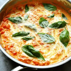 To make a tasty Easy Ravioli Sauce, you need these main ingredients: - 2 cups canned crushed tomatoes - 1 cup heavy cream - 2 tablespoons olive oil - 3 cloves garlic, minced - 1 small onion, finely chopped - 1 teaspoon sugar - 1/2 teaspoon dried oregano - 1/2 teaspoon salt - 1/4 teaspoon black pepper - 1/2 cup fresh basil leaves, chopped - Grated parmesan cheese for serving These ingredients create a smooth sauce that pairs perfectly with ravioli. The crushed tomatoes give it a rich base. The heavy cream adds a nice, creamy texture. Garlic and onion provide a strong flavor that makes the sauce pop. You can add a few optional ingredients to give your sauce extra flair: - Red pepper flakes for heat - Fresh parsley for a fresh taste - A splash of white wine for depth - A squeeze of lemon juice for brightness These additions can change the flavor profile of the sauce. They allow you to customize it to your liking. You can mix and match these ingredients based on what you enjoy. To whip up this sauce, you will need simple cooking tools: - A large skillet - A wooden spoon or spatula - A sharp knife for chopping - A measuring cup and spoons Having the right equipment helps the cooking process go smoothly. A large skillet allows you to sauté and simmer easily. A wooden spoon is great for stirring without scratching your pan. For the full recipe, check out the additional details provided above. Enjoy your cooking! Start by heating 2 tablespoons of olive oil in a large skillet. Use medium heat. Once the oil is hot, add 1 small finely chopped onion. Sauté for about 3-4 minutes until it softens. This step builds a good flavor base. Next, add 3 minced garlic cloves. Cook for another 1-2 minutes. Stir constantly to avoid burning the garlic. Now it's time to add the main ingredient. Pour in 2 cups of canned crushed tomatoes. Stir well to mix everything. Add 1 teaspoon of sugar, 1/2 teaspoon of dried oregano, 1/2 teaspoon of salt, and 1/4 teaspoon of black pepper. These spices will enhance the taste. Let the mixture simmer for a few minutes. This helps the flavors blend together. After simmering, reduce the heat to low. Stir in 1 cup of heavy cream. This will make your sauce creamy and rich. Cook for 5-7 minutes, allowing the sauce to thicken. Right before serving, fold in 1/2 cup of chopped fresh basil. Adjust the seasoning if needed. Serve hot over your favorite ravioli, and top with grated parmesan cheese for extra flavor. You can find the full recipe in the previous sections. To make the best sauce, follow these simple tips: - Use good quality canned crushed tomatoes. - Fresh garlic is key; it adds great flavor. - Sauté onions until they are soft and sweet. - Stir the sauce often to prevent sticking. - Let the sauce simmer gently for better taste. Fresh herbs can change your sauce from good to great. Here’s how to use them: - Add chopped basil just before serving. This keeps it bright. - You can mix in fresh parsley for a fresh kick. - Try adding a pinch of thyme for depth. - Always chop herbs finely for even flavor. Watch out for these common mistakes when making your sauce: - Don’t rush the cooking time. Good sauce needs time to develop. - Avoid overcooking garlic; it can taste bitter. - Skipping the sugar can make the sauce too acidic. - Don’t forget to taste and adjust the seasonings. With these tips, you can make a sauce that shines! For the full recipe, check out the Simple Creamy Tomato Basil Sauce. {{image_2}} You can make many creamy sauces to go with ravioli. Each sauce gives a unique taste. For a rich flavor, try a cheese sauce. Mix cream with parmesan or ricotta. You can also add herbs like thyme or rosemary. For a lighter touch, use a white wine sauce. Cook garlic in butter, add wine, and finish with cream. This sauce is great for any ravioli. If you want a vegan sauce, you can swap out dairy. Use coconut cream instead of heavy cream. It gives a nice, creamy texture. For cheese flavor, add nutritional yeast. You can also use cashew cream as a rich base. Blend soaked cashews with water until smooth. This makes a great vegan sauce that pairs well with ravioli too. Make your sauce even better by adding veggies and proteins. Sauté spinach or kale with the onions. These greens add color and flavor. You can also toss in mushrooms for an earthy taste. If you want protein, add cooked chicken or shrimp. Both options work well and make the dish heartier. Mix and match to find your favorite flavor combinations! For all these ideas, you can check the Full Recipe for guidance. Store your leftover ravioli sauce in an airtight container. Let it cool first to avoid steam buildup. Place it in the fridge if you plan to use it in a few days. Use it within 3 to 4 days for the best taste. You can freeze this sauce! Pour it into a freezer-safe container. Leave some space at the top for expansion. It can stay in the freezer for up to 3 months. To reheat, thaw it in the fridge overnight. Then, heat it on the stove over low heat. Stir often to keep it smooth. The shelf life of homemade sauce is about 4 to 5 days in the fridge. Always check for any off smells or changes in color. If you see or smell anything strange, throw it away. For frozen sauce, use it within 3 months for the best flavor. When in doubt, taste a small amount before serving. For more details, check the full recipe. Serve Easy Ravioli Sauce hot over freshly cooked ravioli. Use a deep bowl for a nice presentation. Sprinkle grated parmesan cheese on top for extra flavor. Fresh basil leaves also add a lovely touch. You can pair it with garlic bread or a simple salad for a complete meal. Yes, you can make this sauce ahead of time. Cook the sauce and let it cool. Store it in an airtight container in the fridge. It will stay fresh for up to three days. When you’re ready to serve, just heat it gently on the stove. Stir well to combine the flavors again. This sauce works great with many types of ravioli. Cheese ravioli is a classic choice. Mushroom or spinach ravioli also pairs well for a nice earthy taste. For something unique, try butternut squash ravioli. Each filling adds a different layer of flavor to the dish. In this post, you learned how to make easy ravioli sauce using simple steps. We discussed key ingredients, cooking methods, and helpful tips. You can add fresh herbs or try different sauces for variety. Storing and reheating leftovers can keep your meals tasty later. Remember, great flavor can come from basic ingredients combined the right way. Enjoy cooking and experimenting with your ravioli sauce!