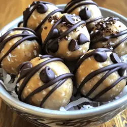 To make Peanut Butter Bliss Balls, you need simple and easy-to-find items. Here’s what you will need: - 1 cup natural peanut butter - 1/2 cup honey or maple syrup - 1 cup rolled oats - 1/2 cup ground flaxseed - 1/2 cup dark chocolate chips (you can use dairy-free if you like) - 1 tsp vanilla extract - A pinch of salt - Optional: 1/4 cup shredded coconut (for coating) These ingredients work together to create a tasty treat. Natural peanut butter gives a rich flavor. Honey or maple syrup adds sweetness. Rolled oats provide a chewy texture. Ground flaxseed boosts nutrition and helps bind the balls. Dark chocolate chips make each bite fun and delicious. A hint of vanilla adds warmth. Salt balances the sweetness perfectly. If you want a fun twist, roll your bliss balls in shredded coconut. For the full recipe, check out the detailed instructions above. You will love how easy it is to make these treats! 1. Mixing the peanut butter and sweetener Start with a large bowl. Add 1 cup of natural peanut butter and 1/2 cup of honey or maple syrup. Mix them well until the mixture is smooth. 2. Incorporating dry ingredients Next, add 1 cup of rolled oats, 1/2 cup of ground flaxseed, and 1/2 cup of dark chocolate chips. Don’t forget 1 teaspoon of vanilla extract and a pinch of salt. Mix until everything is sticky and combined. 3. Forming the bliss balls Use your hands to scoop out about 1 tablespoon of the mixture. Roll it into a ball shape. Place each ball aside on a plate or baking sheet. 4. Optional coating with coconut If you want a fun twist, take 1/4 cup of shredded coconut. Place it on a plate. Roll each bliss ball in the coconut to coat it. This adds a nice texture and flavor. 5. Refrigeration process Once all balls are shaped, put them on a baking sheet lined with parchment paper. Refrigerate them for at least 30 minutes. This will help them firm up nicely. These simple steps make delicious Peanut Butter Bliss Balls. You can find the Full Recipe for more details. Enjoy your tasty treats! To get the best bliss balls, you may need to adjust the consistency. If your mix is too sticky, add more rolled oats or ground flaxseed. Keep adding until it feels just right. This balance helps the balls hold their shape. You can also add fun flavors to your bliss balls. Try tossing in dried fruits like cranberries or raisins. You can even swap the dark chocolate chips for white chocolate or butterscotch chips. Each choice gives a new twist. For serving, make your bliss balls look extra special. Place them in a pretty bowl. You can drizzle melted chocolate over them for a fancy touch. If you use shredded coconut, roll the balls in it first. This adds flavor and makes them look great. The full recipe is easy to follow, and these tips will help you make them even better! {{image_2}} For a vegan version, swap honey with maple syrup. This keeps the bliss balls sweet and plant-based. You can also use agave syrup. It works well too. To make these bliss balls gluten-free, use gluten-free rolled oats. Check the label to be sure. This small change keeps the treat safe for those with gluten issues. Want to add a twist? Try using other nut butters like almond or cashew. You can mix in sunflower seed butter for a nut-free option. Add seeds or dried fruits for extra flavor and texture. If you like, try mixing in spices like cinnamon or cocoa powder. These can enhance the taste and make your bliss balls unique. For more fun, you can coat the bliss balls in different toppings. Try crushed nuts, seeds, or more chocolate chips. Each twist makes your snack special and fun to eat. Feel free to experiment with flavors and find your favorite blend. Each bite of your creation will be a delicious surprise! For the full recipe, check out the details provided above. To keep your Peanut Butter Bliss Balls fresh, use airtight containers. Glass jars or plastic containers work well. This prevents moisture and keeps them tasty. Store the bliss balls in the fridge. They last up to one week. If you want to keep them longer, freezing is a great choice. For freezing, place the bliss balls on a baking sheet. Freeze them for about one hour. Once firm, transfer them to a freezer-safe bag. Label the bag with the date. They can stay in the freezer for up to three months. Enjoy these treats any time! You can grab them straight from the fridge or freezer. They make a quick snack or dessert. Check the Full Recipe for more ways to enjoy them. How to make Peanut Butter Bliss Balls vegan? To make these bliss balls vegan, use maple syrup instead of honey. Choose dairy-free chocolate chips. These swaps keep the treat tasty and plant-based. What can I substitute for honey or maple syrup? You can use agave syrup or brown rice syrup. Both work well as sweeteners. They give a similar taste and texture to the bliss balls. How long do these snacks last in the fridge? These snacks stay fresh for about one week in the fridge. Store them in an airtight container for best results. Can I make these without chocolate chips? Yes, you can skip the chocolate chips. Try adding dried fruit, nuts, or seeds instead. This adds different flavors and textures to your bliss balls. What is the nutritional value of Peanut Butter Bliss Balls? Each bliss ball has protein from the peanut butter and healthy fats from flaxseed. They also provide fiber from oats. For exact nutrition, check the [Full Recipe] for details. You learned how to make Peanut Butter Bliss Balls today. We covered the needed ingredients, step-by-step instructions, and helpful tips. Variations like vegan options and gluten-free tips will suit different diets. Remember to store them right to keep them fresh. These snacks are easy to make and fun to enjoy. Now, it’s your turn to create these tasty treats in your kitchen! Happy snacking!