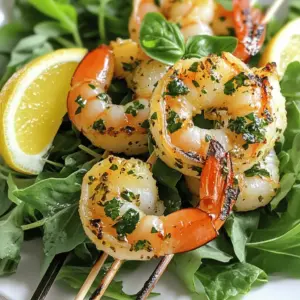 This Garlic Herb Grilled Shrimp recipe is simple and quick. It serves four and takes about 40 minutes from start to finish. You blend fresh herbs with garlic and olive oil to make a tasty marinade. The shrimp soak in the flavors and grill to perfection. To make this dish, you will need: - 1 pound large shrimp, peeled and deveined - 4 cloves garlic, minced - 1/4 cup fresh parsley, chopped - 2 tablespoons fresh basil, chopped - 1 tablespoon fresh oregano, chopped - 1/4 cup olive oil - 1 tablespoon lemon juice - 1 teaspoon red pepper flakes (optional) - Salt and pepper to taste - Lemon wedges for serving These ingredients come together to create a dish that bursts with flavor. Fresh herbs make the shrimp taste bright. Garlic adds depth, and olive oil keeps everything moist. You can add a few extras to boost flavor: - A splash of white wine can deepen the taste. - Other herbs like thyme or cilantro work well too. - If you like heat, try adding more red pepper flakes. These enhancements let you customize the dish to your taste. Don't be afraid to experiment! Enjoy your cooking journey with this Garlic Herb Grilled Shrimp recipe. To make the marinade, gather your ingredients. You will need minced garlic, chopped parsley, chopped basil, chopped oregano, olive oil, lemon juice, red pepper flakes, salt, and pepper. In a large bowl, mix the minced garlic and herbs first. Then, add olive oil and lemon juice. This blend gives the shrimp a tasty boost. Adjust salt and pepper to your liking. Now, it’s time to marinate the shrimp. Take your peeled and deveined shrimp and add them to the bowl. Toss the shrimp well to coat them in the marinade. Cover the bowl and let it sit in the fridge. Aim for at least 30 minutes, but two hours gives better flavor. The longer it sits, the more the shrimp absorb the tasty marinade. Next, prepare your grill. Preheat it to medium-high heat. If you use wooden skewers, soak them in water for 15 minutes. This helps prevent burning. Once the grill is hot, thread the marinated shrimp onto the skewers. Leave space between each shrimp for even cooking. Grill the shrimp for 2-3 minutes on each side. Watch closely; shrimp cook fast. They are ready when they turn pink and opaque. Once done, take the skewers off the grill. Let them rest for one minute. Serve with lemon wedges on the side for extra zest. For the full recipe, check the section above. The best temperature for grilling shrimp is medium-high heat. This heat cooks the shrimp fast and keeps them juicy. Aim for a grill temperature of about 400 to 450°F. You can test the heat by holding your hand about six inches above the grill. If you can hold it there for 3 to 4 seconds, it’s just right for shrimp. Shrimp cook quickly, so watch them closely. Overcooked shrimp become tough and rubbery. Cook them for only 2 to 3 minutes on each side. They turn pink and opaque when done. If you see them curl into a tight “C” shape, they are likely overcooked. Use a timer to help you keep track of cooking time. To boost the flavor of your garlic herb grilled shrimp, add more herbs. Fresh thyme or dill can add a nice twist. You can also try adding a bit of rosemary for a stronger flavor. Mix these herbs into your marinade along with the garlic and olive oil. This will create layers of flavor that will impress anyone you serve. For more details on the full recipe, check out the [Full Recipe]. {{image_2}} You can brighten up the garlic herb shrimp with citrus. Use fresh lime or orange juice instead of lemon juice. This twist adds a zesty kick that enhances the shrimp's flavor. You can also add lime zest for extra citrus flavor. Just mix these into the marinade with the other ingredients. If you like heat, this version is for you. Increase the red pepper flakes to two teaspoons or add fresh chopped jalapeños. The extra spice pairs well with the garlic. Serve this spicy shrimp with a cooling dip, like yogurt or sour cream. This will balance the heat and make each bite worthwhile. For a colorful and healthy meal, pair shrimp with veggies. Bell peppers, zucchini, and cherry tomatoes work well. Thread the shrimp and vegetables onto skewers, alternating them. This adds texture and flavor. Marinate everything together for a delicious taste. Grill as you would the shrimp alone, ensuring all ingredients cook evenly. For the full recipe, check out the detailed steps above! Store leftover shrimp in an airtight container. Place the shrimp in the fridge. They can stay fresh for up to two days. If you want to keep them longer, consider freezing. Make sure to label the container with the date. If you have marinated shrimp left, you can freeze them. Put the shrimp and marinade in a freezer bag. Squeeze out the air before sealing. This helps prevent freezer burn. The shrimp can last up to three months in the freezer. When you're ready to use them, thaw them in the fridge overnight. To reheat shrimp, avoid using the microwave. Instead, heat them on the stove over low heat. Add a splash of olive oil to keep them moist. Stir gently until warmed through. This method helps keep the shrimp tender and flavorful. You can also reheat them on the grill for a smoky touch. Yes, you can use frozen shrimp. Just make sure to thaw them first. Place the shrimp in a bowl of cold water for about 15-20 minutes. This will help them thaw quickly. After thawing, pat them dry with a paper towel. This step is important. Dry shrimp will absorb more flavor from the marinade. A gas or charcoal grill works well for shrimp. Gas grills heat up fast and give you good control. Charcoal grills add a nice smoky flavor. You can also use a grill pan if you don’t have an outdoor grill. A grill pan allows you to cook shrimp on the stovetop. Just make sure it’s hot before adding the shrimp. You can marinate shrimp for 30 minutes to 2 hours. This gives shrimp enough time to soak up the flavors. If you marinate shrimp too long, they may become mushy. Aim to keep it around 1 hour for the best taste and texture. This balance lets the shrimp stay firm and flavorful. For the full recipe, check the section above. In this blog post, we explored how to grill shrimp perfectly at home. We covered the key ingredients, step-by-step instructions, and tips to avoid overcooking. I shared fun recipe variations and important storage info. Using these methods, you can enjoy flavorful shrimp dishes. Remember, practice makes perfect. Enjoy the grilling process and share your results with others. With time, you'll become a shrimp grilling pro!