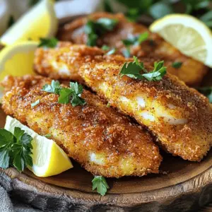 To make Southern fried catfish, you need a few key ingredients. Here’s what you will need: - 4 catfish fillets (about 1 pound) - 2 cups buttermilk - 1 cup cornmeal - 1/2 cup all-purpose flour - 1 tablespoon Cajun seasoning - 1 teaspoon garlic powder - 1 teaspoon onion powder - 1/2 teaspoon cayenne pepper (adjust for spiciness) - Salt and pepper to taste - Vegetable oil for frying - Lemon wedges for serving - Fresh parsley for garnish These ingredients create a crispy and flavorful dish. The buttermilk makes the catfish tender. The cornmeal and flour give it that perfect crunch. Cajun seasoning adds a nice kick. You can adjust the cayenne pepper for more or less heat. This recipe serves four people, perfect for a family meal. For the full recipe, check the instructions later in this article. Each ingredient plays a role in making the catfish delicious and satisfying. First, take your catfish fillets and soak them in buttermilk. This step is key for flavor and tenderness. Cover the bowl and refrigerate for at least one hour. You can even leave it overnight for a richer taste. While the fish marinates, mix the dry ingredients. In a shallow dish, combine cornmeal, flour, Cajun seasoning, garlic powder, onion powder, cayenne pepper, salt, and pepper. Stir until all spices blend well. This coating gives the catfish that crispy, tasty crust. After marinating, take the fillets out of the buttermilk. Let the extra buttermilk drip off. Then, dredge each fillet in your dry mix. Press gently to ensure the coating sticks. Shake off the excess and place them on a plate. In a large skillet, pour enough vegetable oil to cover the bottom by about half an inch. Heat the oil over medium-high until it reaches 350°F. This temperature is perfect for frying. Once the oil is hot, carefully place your coated catfish in the skillet. Fry in batches to avoid crowding. Cook for about 5 to 7 minutes on each side. Look for a golden brown color. Use a slotted spoon to flip the fillets for even cooking. When the catfish is done, remove it from the skillet. Set them on a plate lined with paper towels to soak up any extra oil. This keeps them crispy and not greasy. Finally, plate your fried catfish. Add a sprinkle of fresh parsley for color and serve with lemon wedges on the side. This adds a fresh zing that complements the fish. For the full recipe, check out the details above. The key to great fried catfish is the frying technique. Use a heavy skillet or deep fryer. Heat the oil to 350°F (175°C) for the best results. This high heat gives a crispy crust. Don't overcrowd the pan. Fry in batches if needed. This helps the fish cook evenly. Marinating the catfish is very important. Soaking in buttermilk adds flavor and keeps the fish moist. Aim for at least one hour. If you have more time, overnight is even better. This step tenderizes the fish and makes it extra juicy. Seasoning is where the magic happens. Start with a mix of cornmeal and flour. Add Cajun seasoning, garlic powder, and onion powder for depth. Use cayenne pepper if you like heat. Adjust it to your taste. Be generous with salt and pepper. This creates a flavor-packed crust that shines. For the full experience, check the [Full Recipe]. {{image_2}} If you love heat, try adding more cayenne pepper to your mix. Use up to 1 teaspoon for a nice kick. You can also add hot sauce to your buttermilk soak. This will give your catfish a spicy twist that everyone will enjoy. Serve with pickles or a spicy remoulade for extra flavor. Want a lighter option? You can bake your catfish instead of frying. Preheat your oven to 425°F. After coating your fish, place it on a baking sheet lined with parchment paper. Spray with cooking oil to help it crisp up. Bake for about 20 minutes or until golden. This method keeps the fish moist while cutting down on oil. Cajun and Creole spices are both great for catfish. Cajun seasoning is usually spicier with a bold flavor. It often includes paprika, cayenne, and herbs. Creole seasoning is milder and adds a touch of sweetness. It may contain more herbs and less heat. Choose based on your taste. Mix and match both for an exciting flavor profile! For the complete recipe, check out the Full Recipe section. After you enjoy your Southern fried catfish, store any leftovers properly. Let the catfish cool at room temperature, but do not leave it out for more than two hours. Place the cooled catfish in an airtight container. This keeps the fish fresh and prevents it from getting mushy. You can also wrap the catfish tightly in aluminum foil or plastic wrap. Remember to label the container with the date. To reheat your catfish, avoid the microwave if possible. Microwaving can make the fish soggy. Instead, preheat your oven to 350°F (175°C). Place the catfish on a baking sheet. Heat it for about 10-15 minutes until it is hot and crispy. If you have an air fryer, that works great too! Heat the catfish for about 5-7 minutes at 350°F (175°C) for a crunchy result. If you want to keep your fried catfish for longer, freezing is a good option. First, let the catfish cool completely. Wrap each piece in plastic wrap, then place them in a freezer-safe bag. Squeeze out the air before sealing the bag. This helps prevent freezer burn. You can freeze the catfish for up to three months. When ready to eat, thaw in the fridge overnight before reheating. Enjoy your crispy treat later! For the full recipe, check out the Southern Fried Catfish details. For frying catfish, use vegetable oil or peanut oil. They have high smoke points. This helps the fish fry evenly and get crispy. I prefer peanut oil for its rich flavor. It adds a nice touch to the dish. Yes, you can use frozen catfish fillets. Just ensure they are fully thawed. This helps them cook evenly. Pat them dry with a paper towel before marinating. This step keeps the coating crispy and prevents sogginess. Southern Fried Catfish pairs well with several sides. Try coleslaw for a crunchy contrast. Hushpuppies are also a great choice for added texture. Other good sides include fried green tomatoes and cornbread. Each dish complements the catfish beautifully. Check if the catfish is golden brown and crispy. You can use a fork to flake the fish gently. If it flakes easily, it is done. The internal temperature should reach 145°F (63°C) for safe eating. Enjoy your perfectly fried catfish! This guide shared the key steps to make delicious Southern fried catfish. We covered ingredients, cooking tips, and tasty variations. Remember to marinate the fish for the best flavor. Whether you fry or bake, these methods ensure a great meal. Store leftovers properly to enjoy later. With these tips, you’ll master catfish cooking in no time! Enjoy every bite and impress your family and friends.