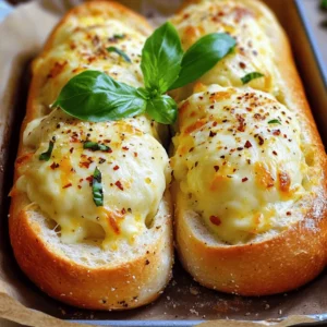 To make Cheesy Stuffed Italian Bread, gather these ingredients: - 1 large Italian bread or French loaf - 1 cup shredded mozzarella cheese - 1 cup shredded provolone cheese - 1/2 cup grated Parmesan cheese - 1/2 cup ricotta cheese - 2 cloves garlic, minced - 2 tablespoons olive oil - 1 teaspoon Italian seasoning - 1/2 teaspoon red pepper flakes (optional) - Salt and pepper to taste - Fresh basil leaves, for garnish (optional) You can mix and match cheeses. If you want a sharper taste, use aged cheddar. For a creamier texture, swap in mascarpone for ricotta. If you don't have Italian seasoning, use oregano and thyme instead. You can leave out red pepper flakes if you prefer no heat. Choose fresh bread. It should feel soft but not squishy. Look for cheeses that are high quality. Fresh mozzarella should smell milky, and provolone should have a rich flavor. Select garlic that is firm and has no brown spots. These choices make a big difference in taste. For the best results, buy fresh herbs like basil. They add a bright flavor to your dish. For the full recipe, check out the detailed steps! 1. First, preheat your oven to 375°F (190°C). This is key for a crispy crust. 2. Take the large Italian bread and cut it in half lengthwise. You will have a top and a bottom. 3. Gently hollow out some of the insides. Leave enough crust to hold the filling. 4. In a bowl, combine the mozzarella, provolone, Parmesan, and ricotta cheeses. 5. Add the minced garlic, olive oil, Italian seasoning, and red pepper flakes if you want some heat. 6. Season this mixture with salt and pepper. Mix it well until all the ingredients blend together. 1. Spread the cheese mixture evenly into both hollowed-out halves of the bread. 2. Place the stuffed bread halves on a baking sheet. Cover them loosely with aluminum foil. 3. Bake in the oven for 15 minutes. This helps the cheese start to melt. 4. After 15 minutes, carefully remove the foil. Bake for an additional 10-15 minutes. Look for melted cheese and a golden-brown crust. 5. Once baked, take it out of the oven. Let it cool for a few minutes before slicing. 1. Garnish with fresh basil leaves for a pop of color and flavor. 2. Serve warm as a tasty appetizer or a side dish. 3. Pair with marinara sauce for dipping. It brings extra flavor to each bite. 4. Enjoy this cheesy delight with family and friends for any meal. For the full recipe details, check out the Cheesy Stuffed Italian Bread recipe. To get that gooey, stringy cheese melt, use a mix of cheeses. I love combining mozzarella, provolone, and ricotta. These cheeses melt well together. Shredding your cheese helps it melt faster. Make sure your oven is hot enough, around 375°F (190°C). Covering the bread with foil for part of the bake helps trap heat. This keeps the cheese nice and warm while the bread gets crisp. One common mistake is cutting the bread too deep. You want to hollow it out, but don’t cut through the crust. This lets the filling ooze out. Another mistake is not mixing the cheeses well. Make sure all cheeses blend together for even flavor. Not preheating the oven can also lead to uneven cooking. Always preheat your oven to get the best results. Finally, let the bread cool slightly before slicing. This helps keep the filling in place. To make your cheesy stuffed bread shine, add extra seasonings. I often use Italian seasoning, garlic, and a pinch of red pepper flakes. You can also try fresh herbs like basil or parsley. A sprinkle of salt and pepper can lift the flavors too. If you want a richer taste, drizzle a bit of olive oil before baking. These small tweaks make a big difference in flavor. For a twist, consider adding a splash of balsamic vinegar for a sweet tang. {{image_2}} You can change the cheese to fit your taste. Try using cheddar, gouda, or fontina. Each cheese brings a unique flavor. Mixing different cheeses adds depth. You can also use a sharp cheese for a bolder taste. Just remember, the meltability matters too. Cheese that melts well makes the dish creamy and delicious. Feel free to add your favorite fillings! You can use cooked sausage, pepperoni, or ham for a meaty touch. If you prefer veggies, try spinach, roasted peppers, or mushrooms. Sauté your veggies first to bring out their flavors. Mixing in herbs like parsley or thyme can also brighten the filling. These options help you create a dish that suits your family’s tastes. For a gluten-free version, use gluten-free bread. There are many good options at stores now. You can also make a low-carb version by using cauliflower bread or zucchini bread. These alternatives keep the flavors while lowering carbs. Just follow the same filling steps as the original recipe. You can still enjoy the cheesy goodness without the gluten or carbs! Explore the [Full Recipe] for more details on making your own cheesy stuffed Italian bread. To store your Cheesy Stuffed Italian Bread, first let it cool completely. Wrap the bread tightly in plastic wrap or aluminum foil. You can also place it in an airtight container. This helps keep the bread fresh. Store it in the fridge for up to three days. When it's time to enjoy your leftovers, preheat your oven to 350°F (175°C). Unwrap the bread and place it on a baking sheet. Heat it in the oven for about 10 to 15 minutes. This will make the bread warm and the cheese melt again. You can also use a microwave, but the oven gives a better texture. If you want to save some for later, freezing is easy. Wrap the stuffed bread tightly in plastic wrap, then place it in a freezer bag. Be sure to remove as much air as possible before sealing. You can freeze it for up to three months. When you're ready, thaw it in the fridge overnight before reheating. This keeps the flavors fresh and tasty. For full details on making this dish, check the Full Recipe. You can make Cheesy Stuffed Italian Bread ahead. Prepare the bread and filling. Then, stuff the bread and wrap it in foil. You can keep it in the fridge for up to 24 hours. When you are ready to bake, preheat the oven. Bake it as the recipe states. This lets the flavors meld and saves you time. Yes, you can use other types of bread. French bread works well, too. You can try sourdough or ciabatta for a twist. Just pick a bread with a sturdy crust. This helps keep the filling inside while baking. Each type of bread adds its own flavor and texture. Dipping sauces can enhance your Cheesy Stuffed Italian Bread. Marinara sauce is a classic choice. It adds a rich, tangy flavor. Garlic butter is another great option. You can also use ranch dressing for a creamy dip. Feel free to mix and match. Your guests will love the extra flavors. In this blog post, we explored how to make Cheesy Stuffed Italian Bread. We covered essential ingredients, tips for choice, and tasty alternatives. The step-by-step guide shared easy prep and baking steps. To enhance your dish, I provided tricks for the perfect melt and flavor boosts. Don't forget about storage, as it helps you enjoy leftovers. With these tools, you can make a delicious meal with ease. Enjoy creating your own cheesy masterpiece!