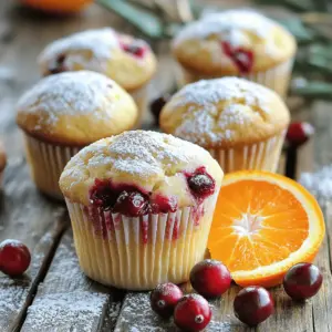 For my cranberry orange muffins, I blend tart cranberries with sweet orange juice. This mix creates a bright flavor. The muffins are soft and fluffy. You can find the full recipe at the end. Here are the key ingredients you need: - 2 cups all-purpose flour - 1 cup fresh cranberries, chopped - 1/2 cup granulated sugar - 1/2 cup brown sugar, packed - 1 tablespoon baking powder - 1/2 teaspoon baking soda - 1/4 teaspoon salt - Zest of 1 orange - 1/2 cup unsalted butter, melted - 1 large egg - 1 cup orange juice (freshly squeezed for best flavor) - 1 teaspoon vanilla extract These ingredients create a tasty muffin that everyone will love. The fresh cranberries give a nice pop of flavor, while the orange zest adds brightness. You can make these muffins even more fun with add-ins. Here are some ideas: - 1/2 cup chopped nuts, like walnuts or pecans - 1/2 cup chocolate chips for a sweet twist - 1/2 teaspoon ground cinnamon for warmth - Dried cranberries for extra chew Feel free to mix and match these add-ins to create your perfect muffin. Start by preheating your oven to 350°F (175°C). This ensures even baking. While it heats, line your muffin tin with paper liners. You can also grease the tin with cooking spray if you prefer. This step helps the muffins release easily after baking. In a large bowl, combine the dry ingredients. Whisk together the all-purpose flour, granulated sugar, brown sugar, baking powder, baking soda, salt, and orange zest. Make sure there are no clumps in the mix. Whisking well ensures even distribution of flavors. In another bowl, mix the wet ingredients. Combine the melted butter, egg, orange juice, and vanilla extract. Stir until everything is well blended. This mixture brings moisture and flavor to the muffins. Now, pour the wet mixture into the dry ingredients. Gently fold them together using a spatula. Be careful not to overmix. A few lumps are okay. Overmixing can make the muffins tough. Once the batter is ready, fold in the chopped cranberries. This adds bursts of tart flavor. Divide the batter among the muffin cups, filling each about 2/3 full. Bake in the preheated oven for 18-20 minutes. Check for doneness by inserting a toothpick into the center. If it comes out clean, your muffins are ready. Let them cool in the pan for 5 minutes before transferring to a wire rack. Enjoy your warm, tasty muffins! To get light and fluffy muffins, mix gently. Overmixing can make them tough. Combine wet and dry ingredients until just blended. A few lumps are okay. This keeps the muffins soft. Using fresh cranberries helps too. They add moisture and a lovely tartness. One common mistake is not measuring flour correctly. Too much flour can lead to dry muffins. Use the spoon-and-level method for accuracy. Also, don’t skip the baking powder. It’s key for rising. Lastly, always preheat the oven. A hot oven helps the muffins rise evenly. You can boost flavors by adding more orange zest. It adds brightness and freshness. Try mixing in some nuts like walnuts or pecans for crunch. A pinch of cinnamon can add warmth. If you love spice, add some ginger. These twists elevate the taste of your muffins. For the full recipe, refer to the earlier section. {{image_2}} You can easily make gluten-free cranberry orange muffins. Just swap the all-purpose flour for a gluten-free blend. Look for one that has a good mix of flours. This choice can keep the texture light and fluffy. You might also want to add a bit of xanthan gum to help bind the muffins. Follow the same steps in the Full Recipe for the best results. To make a vegan version, you can replace the egg with a flaxseed meal. Mix one tablespoon of flaxseed meal with three tablespoons of water. Let it sit for a few minutes until it thickens. Instead of butter, use coconut oil or a vegan butter substitute. This change keeps the muffins moist and tasty. If you love nuts, try adding chopped walnuts or pecans to the mix. They add a great crunch and flavor. Just fold in about half a cup of your choice. You can also add other fruits like blueberries or apples. This twist can give your muffins a unique taste. Just remember to adjust the amount of cranberries so the balance stays right. Store your cranberry orange muffins in an airtight container. This keeps them fresh longer. Place a paper towel in the container to absorb moisture. This step helps them stay soft. You can store them at room temperature for one to two days. If you want them to last longer, refrigerate them. However, this can change the texture a bit. To freeze your muffins, let them cool completely first. Then wrap each muffin in plastic wrap. Place the wrapped muffins in a freezer bag. Make sure to remove as much air as possible. They can stay frozen for about three months. When you’re ready to eat them, thaw them in the fridge overnight. You can warm them in the oven or microwave for a few seconds. Cranberry orange muffins last for about two days at room temperature. In the fridge, they can last up to a week. If you freeze them, they can last for three months. Always check for any signs of spoilage before eating. Enjoy your muffins fresh for the best taste! For the full recipe, check out the earlier section. Yes, you can use frozen cranberries. They work well in this recipe. Just add them straight from the freezer. Do not thaw them first. This keeps the muffins moist and fruity. You can use lemon juice or apple juice instead of orange juice. Both will give a nice flavor. You can also use a mix of water and zest if you are in a pinch. To check if muffins are done, insert a toothpick into the center. If it comes out clean, they are ready. If it has batter on it, bake for a few more minutes. Watch them closely towards the end. Yes, you can make the batter ahead of time. Store it in the fridge for up to four hours. When you are ready, just scoop it into the muffin tin and bake. Each muffin has about 180 calories. They contain 4 grams of fat, 32 grams of carbs, and 2 grams of protein. They are a tasty treat but enjoy them in moderation. For the full recipe, check the earlier section. This post covered how to make delicious cranberry orange muffins. We explored key ingredients, step-by-step instructions, and helpful tips. I shared ways to enhance flavor and different versions to try. Storing tips ensure your muffins stay fresh and tasty. Remember, baking is about fun and creativity. Enjoy making your muffins and share them with friends!