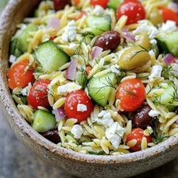 Greek Orzo Salad Flavorful and Easy to Prepare