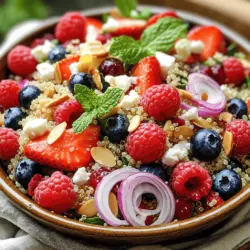 Summer Berry Quinoa Salad Fresh and Flavorful Dish