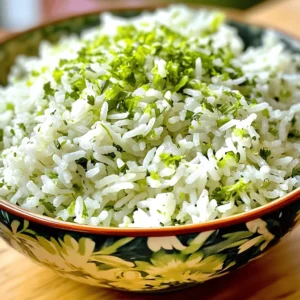 - 1 cup long-grain white rice - 2 cups vegetable broth (or water) - 1/4 cup fresh cilantro, chopped - Juice of 1 lime (about 2 tablespoons) - Zest of 1 lime - 1 tablespoon olive oil - 1 teaspoon garlic powder - Salt, to taste - Pepper, to taste For the best taste, use fresh ingredients. Fresh cilantro adds a bright flavor. The lime juice and zest provide a zesty kick. I recommend using long-grain white rice for a fluffy texture. Vegetable broth gives a rich flavor. If you want a lighter dish, water works just fine. You can add black beans for protein. Diced tomatoes can add color and sweetness. For heat, try diced jalapeños or red pepper flakes. If you love cheese, sprinkle some crumbled feta on top. Experiment with different herbs like parsley or basil for a unique twist. You can find the full recipe to try all these options! Start by rinsing the rice. Place it in a fine-mesh strainer. Rinse it under cold water until the water runs clear. This step helps remove extra starch, which can make your rice sticky. It is an easy step, but it makes a big difference. Next, take a medium saucepan. Heat the olive oil over medium heat. Add the rinsed rice to the pan. Toast the rice for about 2-3 minutes. Stir occasionally until it turns a light golden color. This adds a nice flavor to the rice. Then, pour in the vegetable broth or water. Add garlic powder, salt, and pepper. Bring the mixture to a boil. Once it boils, reduce the heat to low. Cover the saucepan with a lid. Let it simmer for 15-18 minutes. The rice should absorb all the liquid and become tender. After cooking, remove the saucepan from heat. Let it sit for another 5 minutes. This resting time helps the rice become fluffy. After the resting time, fluff the rice with a fork. This separates the grains for a better texture. Now it's time to add the fun flavors. Stir in the lime juice, lime zest, and chopped cilantro. These ingredients give the rice its zesty taste. Taste the rice and adjust seasoning if needed. You can add more salt or pepper. Serve this zesty cilantro lime rice as a side dish with your favorite meal. It pairs well with many proteins or veggies. Enjoy this colorful and tasty dish! For the complete recipe, check the Full Recipe section. To get fluffy rice, rinse it well before cooking. Use a fine-mesh strainer. Rinsing removes extra starch. This keeps the grains separate and light. After rinsing, toast the rice in olive oil. This adds flavor and helps with texture. Allow it to simmer covered, and let it rest after cooking. These steps help make the rice fluffy and delicious. Want to kick up the flavor? Add a pinch of cumin or chili powder. These spices give a warm kick. You can also mix in diced bell peppers or jalapeños. For creaminess, try adding a dollop of sour cream or plain yogurt. Fresh lime juice is key for that zesty taste. Always taste and adjust the seasonings as you go. One common mistake is not rinsing the rice. This can make the rice sticky and clumpy. Another mistake is lifting the lid while it cooks. This releases steam and can ruin the cooking time. Also, don’t skip the resting step. Letting the rice sit covered helps it finish cooking and become fluffier. Follow these tips for perfect Zesty Cilantro Lime Rice every time! {{image_2}} You can change the flavor of your cilantro lime rice by using different herbs. Instead of cilantro, try parsley or basil for a fresh twist. Dill adds a unique taste and goes well with seafood dishes. You can also mix in mint or chives for a fun flavor surprise. Each herb brings its own special touch to your dish. Experiment with your favorite herbs to find the perfect match. If you love heat, make spicy cilantro lime rice. Add fresh chopped jalapeños or a pinch of cayenne pepper to the rice as it cooks. You can also mix in some red pepper flakes after fluffing the rice. This adds a zesty kick that pairs nicely with grilled meats or tacos. Adjust the heat level to suit your taste. You can always start small and add more if needed. For a tropical twist, try coconut-cilantro rice. Swap out some vegetable broth with coconut milk for a creamy texture. The coconut flavor complements the lime and cilantro perfectly. Adding a little shredded coconut can enhance the tropical vibe. This version works great with fish or chicken dishes. It brings a vacation feel right to your table. Enjoy this unique take for a fun flavor adventure! After enjoying your zesty cilantro lime rice, let it cool to room temperature. Transfer any leftovers to an airtight container. Store the container in the fridge, where the rice will stay fresh for up to four days. If you want to keep it longer, consider freezing it. To reheat the rice, place it in a microwave-safe bowl. Add a splash of water to help it steam. Cover the bowl with a lid or a damp paper towel. Microwave on high for about one to two minutes, stirring halfway through. This ensures even heating and keeps the rice moist. You can also heat it in a skillet over medium heat. Stir gently until warmed through. To freeze zesty cilantro lime rice, let it cool completely. Scoop the rice into freezer-safe bags or containers. Remove as much air as possible to prevent freezer burn. Label each bag with the date. This rice can be frozen for up to three months. When you're ready to eat it, thaw it overnight in the fridge or microwave it directly from the freezer. Enjoy this tasty side dish anytime! Yes, you can use brown rice. Brown rice has a nutty flavor and more fiber. However, it takes longer to cook. You will need to increase the cooking time to about 40-45 minutes. Use 2 1/2 cups of vegetable broth for best results. This dish is already vegetarian and easily vegan. Just use vegetable broth instead of chicken broth. All other ingredients are plant-based. Enjoy this fresh, zesty flavor without any meat! You can serve this rice with many dishes. It pairs well with grilled chicken, shrimp, or tofu. You can also serve it with beans, veggies, or tacos. The lime and cilantro add a nice zing to any meal! To make more servings, simply double or triple the ingredients. For every cup of rice, use 2 cups of broth. Keep the same lime and cilantro ratios for flavor. This way, you can feed a crowd without losing taste. Check the Full Recipe for exact measurements! Zesty Cilantro Lime Rice is easy to make with simple steps. You learned about key ingredients, cooking methods, and storage tips. Don’t forget the optional add-ins to fit your taste. Use my tips to avoid common mistakes and make this rice fluffier. Try the fun variations for a fresh twist. Enjoy your homemade rice as a side or a base for many meals. Now go ahead and make it your own!