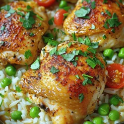 - 2 cups long-grain white rice - 4 boneless, skinless chicken thighs - 1 medium onion, diced - 3 cloves garlic, minced - 1 cup chicken broth - 1 cup diced tomatoes - 1 teaspoon dried thyme - 1 teaspoon dried oregano - 1 teaspoon paprika - Salt and pepper to taste - 2 tablespoons olive oil - 1/2 cup frozen peas - Fresh parsley for garnish Gathering the right ingredients is key to making Instant Pot chicken and rice. This dish is simple yet packed with flavor. The long-grain white rice absorbs the broth nicely. Chicken thighs stay tender and juicy. I like to use fresh garlic and onion for their strong taste. Diced tomatoes add a nice acidity. Dried herbs like thyme and oregano give depth. Paprika adds warmth and a hint of smokiness. Don’t forget salt and pepper to enhance all the flavors. Olive oil helps with browning the chicken and cooking the onions. Frozen peas add a pop of color and sweetness when stirred in at the end. This list covers everything you need. For the full recipe, you can check the complete guide. Happy cooking! - Sautéing Chicken Thighs First, set your Instant Pot to Sauté mode. Add the olive oil and let it heat. Once hot, place the chicken thighs in the pot. Cook each side for 3-4 minutes until browned. This step adds flavor and color. Remove the chicken and set it aside. - Browning Technique Browning the chicken creates a rich taste. Don't rush this step. The crispy bits at the bottom add depth to your dish. - Sautéing Onions In the same pot, add the diced onion. Sauté until the onion turns soft and translucent. This usually takes about 3-4 minutes. The onion will sweeten and enhance the overall flavor. - Adding Garlic for Flavor Next, add the minced garlic and cook for another minute. Garlic brings a lovely aroma to the dish. Stir it well to avoid burning. - Deglazing the Instant Pot Pour in the chicken broth to deglaze the pot. Use a wooden spoon to scrape up any browned bits. This step is key to a tasty meal. - Mixing in Rice and Spices Stir in the diced tomatoes, dried thyme, oregano, paprika, salt, and pepper. Then, add the rinsed rice and mix well. Place the browned chicken thighs on top of the rice mixture. - Setting Up the Instant Pot Close the lid of the Instant Pot. Make sure the valve is set to “Sealing.” This will keep the steam inside for cooking. - Cooking Time and Settings Select the Manual or Pressure Cook setting. Set the timer for 10 minutes on high pressure. This will cook the rice and chicken perfectly. - Timing for Natural Release After the cooking time ends, let the pressure release naturally for 10 minutes. This helps the rice absorb more flavor. - Switching to Venting After 10 minutes, carefully switch the valve to “Venting.” This releases any remaining pressure. Be cautious of the steam. - Fluffing the Rice Once the lid is off, stir in the frozen peas. Let them warm for a couple of minutes. Then, use a fork to fluff the rice gently. This makes it nice and airy. - Serving Suggestions Spoon the chicken and rice onto plates. Garnish with freshly chopped parsley for a pop of color. Enjoy your comforting meal! For the complete preparation steps, refer to the Full Recipe. - Ensuring Proper Sealing: Always check the gasket in the lid. It should fit snugly. A loose or dirty gasket can lead to steam escaping. This may cause your dish to undercook. Make sure the lid is locked in place before starting the pressure cooking. - Avoiding Burn Messages: If you see a burn notice, it can ruin your meal. To prevent this, deglaze the pot well after sautéing. Scrape up any browned bits stuck to the bottom. This helps avoid burning the food during pressure cooking. - Adding Extra Spices: You can boost the taste of your chicken and rice. Try adding a pinch of cayenne for heat or smoked paprika for depth. A dash of cumin can also add a warm flavor. Experiment with your favorite spices! - Incorporating Fresh Herbs: Fresh herbs can take your dish to the next level. Consider adding chopped parsley, cilantro, or basil as a garnish. They will bring a bright taste and color to your meal. - High Altitude Considerations: If you live at a high altitude, you may need to add more cooking time. Start with an extra 1-2 minutes. Check if the rice is tender before serving. Adjust next time based on your experience. - Adjusting for Larger Portions: If you want to make more servings, you can double the recipe. However, keep the cooking time the same. The Instant Pot will take longer to come to pressure, but the cooking time stays constant. Be careful not to overfill the pot, as it can lead to uneven cooking. This recipe is all about balance and flavor. When you follow these tips, you will create a meal that is not just easy, but also delicious! For a detailed walkthrough of the recipe, check out the Full Recipe. {{image_2}} Using different rice types can change the dish's taste and texture. I often switch to brown rice for a nutty flavor and extra fiber. If you do use brown rice, increase the cooking time to about 22 minutes. Jasmine or basmati rice also works well, giving a fragrant note. You can also try alternative proteins. Instead of chicken, use turkey or tofu for a different taste. If you pick shrimp, reduce the cooking time to just 5 minutes. This way, your meal stays tender and juicy. For a vegetarian option, plant-based substitutes come in handy. Use chickpeas or lentils as your main protein source. They cook well in the Instant Pot and soak up all the flavors. You can also swap chicken broth for vegetable broth to keep it plant-based. Cooking techniques for vegetarians differ slightly. When using legumes, soak them overnight for best results. This helps them cook faster and makes the dish creamy. Incorporating seasonal veggies adds color and nutrition. Carrots, peas, and bell peppers blend well with the rice and chicken. Just chop them into small pieces for even cooking. Adjusting the liquid for vegetables is key. If you add more than one cup of veggies, reduce the broth slightly. This keeps your rice from getting too soggy. To keep your chicken and rice fresh, store it in an airtight container. This helps prevent drying out. The fridge is the best place for leftovers. Make sure to let the food cool down before storing. I recommend eating leftovers within 3 to 4 days for best taste. You can reheat chicken and rice in two ways: the microwave or stovetop. For the microwave, place the food in a bowl and cover it. Heat in short bursts, checking often. This keeps the dish moist. For the stovetop, use a pan on low heat. Add a splash of chicken broth to keep it juicy. Freezing is a great way to save extra portions. First, let the chicken and rice cool completely. Then, divide it into single servings. Place each serving in a freezer-safe bag or container. When you want to eat it, move it to the fridge overnight to thaw. For quick thawing, you can use the microwave on defrost mode. To make Instant Pot chicken and rice, follow these steps: 1. Sauté the Chicken: Set your Instant Pot to Sauté. Add olive oil, then brown the chicken thighs for 3-4 minutes on each side. Remove and set aside. 2. Cook Aromatics: Add diced onion to the pot. Sauté until it turns soft. Then add minced garlic and cook for one more minute. 3. Deglaze and Combine: Pour in chicken broth. Scrape the bottom to remove any bits. Add diced tomatoes, thyme, oregano, paprika, salt, and pepper. 4. Add Rice: Rinse the rice and add it to the pot. Stir well so it mixes with the liquid and spices. Place the browned chicken on top. 5. Pressure Cook: Close the lid and set the valve to “Sealing.” Press Manual or Pressure Cook and cook for 10 minutes on high pressure. 6. Natural Release: Wait for 10 minutes after cooking, then switch to “Venting” to release the rest of the pressure. 7. Fluff and Finish: Open the lid and stir in frozen peas. Let them warm up for a few minutes. Fluff the rice with a fork. 8. Serve: Spoon chicken and rice onto plates. Garnish with fresh parsley. This recipe gives you a warm, tasty dish. Yes, you can use brown rice, but you need to adjust cooking time. Brown rice takes longer to cook. Increase the cooking time to about 22-25 minutes. Also, add more water. Use 1.5 cups of water for every cup of brown rice. This change helps the rice cook fully. The time it takes for the Instant Pot to reach pressure varies. It usually takes about 10 to 15 minutes. This time depends on the amount of liquid and food in the pot. Once the pot is done heating, the timer will start. You can double the recipe, but adjust the cooking time. Make sure your Instant Pot is large enough to hold the extra food. When doubling, keep the same cooking time. However, the pot might take longer to reach pressure. This happens because of the extra volume. Always check the rice for doneness after cooking. This blog post shared a simple, tasty Instant Pot chicken and rice recipe. We covered key ingredients, step-by-step cooking methods, and helpful tips. With these insights, you can easily customize the dish with different spices or veggies. Remember to store leftovers properly for future meals. Cooking with an Instant Pot is fun and saves time. I hope you enjoy making this dish as much as I do! Happy cooking!