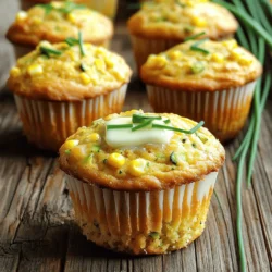 - 1 cup grated zucchini - 1 cup cornmeal - 1 cup all-purpose flour - 1/4 cup granulated sugar - 2 teaspoons baking powder - 1/2 teaspoon baking soda - 1/2 teaspoon salt - 1 cup buttermilk I love using fresh zucchini in this recipe. It adds moisture and a subtle flavor. Cornmeal gives these muffins a nice texture. Granulated sugar brings out the sweetness, while the baking powder and baking soda help them rise. Buttermilk makes them fluffy and soft. - 1/4 cup vegetable oil - 2 large eggs The oil keeps the muffins moist. Eggs provide structure and help bind everything together. This mix works well with the other ingredients to create a perfect muffin. - 1 cup fresh corn kernels - 1/2 cup shredded cheddar cheese - 1 teaspoon chili powder Adding corn kernels gives a sweet pop to each bite. Cheddar cheese adds a savory touch. If you like a bit of heat, chili powder brings a fun kick. Feel free to mix and match these extras to suit your taste. With these ingredients, you're ready to make your own zucchini cornbread muffins. Check out the Full Recipe for all the steps! Set the temperature to 375°F (190°C). This helps the muffins bake evenly. Grease your muffin tin or line it with muffin liners. This prevents sticking. In a large bowl, whisk together the cornmeal, flour, granulated sugar, baking powder, baking soda, and salt. If you like a kick, add chili powder too. In another bowl, mix the grated zucchini, buttermilk, vegetable oil, and eggs. Stir well until combined. The zucchini adds moisture to the muffins. Pour the wet ingredients into the dry ones. Gently stir until just combined. Avoid overmixing to keep the muffins fluffy. Divide the batter evenly in the muffin tins, filling each cup about two-thirds full. Bake in the preheated oven for 18-22 minutes. Use a toothpick to check if they are done. Insert it into the center; if it comes out clean, they’re ready. When making zucchini cornbread muffins, remember to mix gently. Overmixing can make your muffins tough. You want a light and fluffy texture. Just stir until the dry and wet ingredients blend. This keeps air in the batter, giving you that perfect rise. To check if your muffins are done, use a toothpick. Insert it into the center of a muffin. If it comes out clean, they are ready. If not, give them a few more minutes in the oven. This step ensures your muffins are fully baked. These muffins shine when served warm. Spread a little butter on top for extra flavor. You can also sprinkle fresh herbs, like chives or parsley, for a pop of color. This adds a nice touch and makes the muffins even more appealing. You can find the full recipe for these delightful muffins in the earlier section. {{image_2}} You can easily change the taste of your zucchini cornbread muffins. Adding spices or herbs can make a big difference. For a warm flavor, try cinnamon or nutmeg. If you want a kick, add chili powder or cumin. Fresh herbs like chives or cilantro can brighten the muffins. Experiment with what you like best! Not everyone has buttermilk at home. You can use regular milk mixed with vinegar for a quick fix. Just add one tablespoon of vinegar to one cup of milk. Let it sit for a few minutes, and it becomes a great buttermilk substitute. This swap keeps the muffins moist and fluffy. Want to add more texture? Nuts and dried fruits work great in these muffins. Walnuts or pecans give a nice crunch. Dried cranberries or raisins add a sweet touch. Fold these mix-ins into the batter before baking. They can take your muffins to the next level! For a complete guide, check out the Full Recipe. To keep Zucchini Cornbread Muffins fresh, store them in an airtight container. Place them on the counter away from direct sunlight. They will stay tasty for about two days. For longer freshness, you can store the muffins in the fridge. Use an airtight container to keep them moist. They can last up to a week this way. Just remember to let them warm up before eating. If you want to save some for later, freezing is a great option. Wrap each muffin in plastic wrap, then place them in a freezer bag. They will keep well for up to three months. When you’re ready to enjoy, thaw them in the fridge overnight. You can also warm them in the microwave for about 20-30 seconds. This gives them a fresh-baked taste again! For the full recipe, check out the details above. Yes, but be sure to thaw and squeeze out excess moisture. Frozen zucchini can be watery. This extra moisture can make your muffins too dense. Take the time to press it dry. This helps keep the muffins light and fluffy. Substitute all-purpose flour with a gluten-free blend. Many brands offer blends that work well in baking. Look for one that includes xanthan gum for the best texture. This swap keeps the taste and feel you want in a muffin. Use milk with vinegar or make your own buttermilk. Mix 1 cup of milk with 1 tablespoon of vinegar. Let it sit for about 5 minutes. This method creates a tangy flavor similar to buttermilk. It works great in these muffins for that extra zing. For the full recipe, check out the details above. This blog post covers everything you need to make tasty zucchini muffins. We reviewed the main and optional ingredients, step-by-step baking instructions, and helpful tips for the best results. You can experiment with flavors and store these muffins easily for later. With simple substitutions, everyone can enjoy fresh muffins. Baking is fun and rewarding, so get started in your kitchen today!