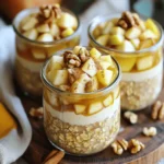 To make Vegan Caramel Apple Overnight Oats, gather these simple items: - 1 cup rolled oats - 1 ½ cups almond milk (or any plant-based milk) - 1 medium apple, diced (preferably a sweeter variety like Fuji or Honeycrisp) - 2 tablespoons maple syrup - 1 tablespoon almond butter - 1 teaspoon cinnamon - ½ teaspoon vanilla extract - 2 tablespoons coconut sugar (for the caramel flavor) - ¼ cup chopped nuts (walnuts or pecans) - A pinch of sea salt You can easily swap out some ingredients if needed. Use oat milk or soy milk instead of almond milk. Peanut butter works well if you don’t have almond butter. For a sweeter taste, try agave syrup in place of maple syrup. You can also replace coconut sugar with brown sugar if that’s what you have on hand. The key is to keep it plant-based while matching your taste. When selecting apples, look for varieties that are sweet and crisp. Fuji and Honeycrisp are my top picks. They add a nice sweetness to the oats. Choose apples that are firm and free from blemishes. If you like a tart flavor, try Granny Smith apples. They balance the sweetness from the other ingredients well. Always wash your apples before using them, as this keeps your dish fresh and clean. Start by grabbing a mixing bowl. Add 1 cup of rolled oats and 1 ½ cups of almond milk. Pour in 2 tablespoons of maple syrup and 1 tablespoon of almond butter. Next, sprinkle in 1 teaspoon of cinnamon and ½ teaspoon of vanilla extract. Mix well until everything blends together. Now, fold in 1 diced apple and ¼ cup of chopped nuts. Save some apple and nuts for later. This mixture is the base for your oats. Take your oat mixture and spoon it into jars or bowls. To make it fun, create layers. Add some of the oat mix, then a layer of chopped apple, and a sprinkle of coconut sugar. Repeat this until the jars are full. This method makes your oats look pretty and tasty. You can see the different layers when you serve them. Cover the jars with lids or plastic wrap and place them in the fridge. Let them chill overnight or for at least 4 hours. This is key for thickening the oats and blending the flavors. In the morning, stir the oats. If they seem too thick, splash in more almond milk. This helps you get the right texture. Enjoy them topped with the reserved apple pieces, nuts, and a drizzle of maple syrup for extra sweetness. To make your oats creamy, use rolled oats instead of instant oats. Rolled oats soak up liquid well and create a smooth texture. Use almond milk, or any plant-based milk you like. A good ratio is 1 cup of oats to 1.5 cups of milk. This helps the oats soften overnight. Stir well to mix everything together. If your oats are too thick in the morning, just add a splash of milk. Sweetness is key in your vegan caramel apple overnight oats. Start with 2 tablespoons of maple syrup. You can add more if you want it sweeter. The coconut sugar adds a nice caramel flavor, so don’t skip it! You can also add more cinnamon for extra warmth. Taste your mixture before refrigerating. Adjust the flavors to match your preferences. Presentation makes a dish more fun. Serve your oats in clear jars to show off the layers. Top with extra diced apples and a sprinkle of cinnamon. Chopped nuts add crunch and a nice look. A drizzle of maple syrup on top makes it even better. You can also add a few chocolate chips for a sweet touch. Enjoy the beautiful colors and textures! {{image_2}} You can change the flavor of your vegan caramel apple overnight oats with the seasons. In autumn, use spiced apples with nutmeg or cloves. In winter, add warm vanilla and a touch of maple. In spring, try fresh berries to add brightness. For summer, mix in diced peaches or plums for a juicy twist. Each season brings new fruits and spices to brighten your oats. To personalize your oats, think about fun toppings. You can add chia seeds for extra fiber. Dried fruits like raisins or cranberries add a nice chew. For crunch, sprinkle some granola on top. You can also try coconut flakes or dark chocolate chips. Each topping adds a new layer of flavor and texture. If you need gluten-free oats, use certified gluten-free rolled oats. Most oats are naturally gluten-free, but cross-contamination can happen. Always check the package. You can also swap almond milk for any other plant-based milk, like oat or rice milk. These swaps keep your oats tasty and safe for all diets. To keep your Vegan Caramel Apple Overnight Oats fresh, store them in the fridge. Place any leftovers in an airtight container. This helps keep them from drying out or absorbing other smells from your fridge. Your oats will stay good for about three to five days. I recommend using glass jars or plastic containers for storing your oats. Mason jars work great because they are easy to seal and look nice. Choose containers that are the right size for your portion. This way, you won’t waste any oats. If you like your oats warm, you can heat them up. Just transfer the oats to a microwave-safe bowl. Heat them in short bursts, about 30 seconds at a time. Stir between heating to make sure they warm evenly. If they feel too thick, add a splash of almond milk to smooth them out. Enjoy your cozy breakfast! Yes, you can use any plant-based milk. Almond, oat, or soy milk work well. Each type gives a unique flavor and texture. Almond milk adds a nutty taste, while oat milk is creamier. Just pick what you like best! Overnight oats stay fresh for up to five days in the fridge. Store them in airtight containers. This way, you can make a batch and grab it throughout the week. Just be sure to stir them before eating. Absolutely! Doubling the recipe is easy and smart for meal prep. Just mix everything in a larger bowl. Divide the mixture into jars or containers. This makes breakfast quick and delicious for the whole week! You learned about key ingredients for overnight oats and smart substitutes. I shared tips on choosing the best apples and preparing your oat mixture. You now know layering tricks and how to store leftovers safely. Experiment with flavors, toppings, and different containers. Overnight oats are easy, tasty, and versatile. Enjoy customizing your creation. Aim for balance in flavors and textures to make it just right for you.