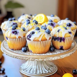 To make blueberry lemon yogurt muffins, gather these key ingredients: - 1 ½ cups all-purpose flour - 1 teaspoon baking powder - ½ teaspoon baking soda - ½ teaspoon salt - ½ cup granulated sugar - 1 teaspoon lemon zest - 1 cup plain yogurt (Greek or regular) - 1 large egg - 1 teaspoon vanilla extract - ¼ cup vegetable oil - 1 cup fresh blueberries (or frozen, if unavailable) - 2 tablespoons lemon juice These ingredients work together to create a soft and moist muffin. The yogurt adds creaminess and flavor. The lemon zest brings a bright, fresh taste to each bite. Fresh or frozen blueberries provide bursts of sweetness. You can customize your muffins with these optional add-ins: - ½ cup chopped nuts (like walnuts or almonds) - ½ teaspoon ground cinnamon - ½ cup shredded coconut These add-ins can enhance the texture and flavor. Nuts add crunch, while cinnamon gives warmth. Coconut offers a tropical twist. If you need substitutes for any ingredients, consider these options: - Use whole wheat flour instead of all-purpose flour for a nuttier taste. - Swap vegetable oil for melted coconut oil for a richer flavor. - Replace yogurt with applesauce for a lower-fat version. These substitutions keep the muffins tasty while meeting your dietary needs. Each change can provide a unique spin on the classic recipe. Start by heating your oven to 350°F (175°C). Line your muffin tin with paper liners. If you prefer, lightly grease the tin with some oil. This makes it easy to remove the muffins later. In a medium bowl, whisk together these dry items: - 1 ½ cups all-purpose flour - 1 teaspoon baking powder - ½ teaspoon baking soda - ½ teaspoon salt Make sure they are mixed well. This ensures even rising and flavor. In a large bowl, take your sugar and lemon zest. Use your fingers to rub the zest into the sugar. It will release oils and boost the lemon flavor. Then, add: - 1 cup plain yogurt - 1 large egg - 1 teaspoon vanilla extract - ¼ cup vegetable oil - 2 tablespoons lemon juice Whisk these ingredients until they blend smoothly. This mix adds moisture and a tangy taste. Now, slowly add the dry mix to the wet mix. Stir gently until just combined. Be careful not to overmix. This keeps your muffins fluffy and light. Fold in 1 cup of fresh blueberries. Gently mix them in so they spread throughout the batter. Then, fill each muffin cup about ¾ full with the batter. Place the muffin tin in the oven. Bake for 18-22 minutes. Check them by inserting a toothpick in the center. If it comes out clean, your muffins are done. Let them cool in the pan for about 5 minutes. Then, transfer them to a wire rack to cool completely. Enjoy your fresh blueberry lemon yogurt muffins! To keep your muffins moist, use yogurt. It adds creaminess and flavor. The lemon juice also helps. When you mix wet and dry ingredients, don’t overdo it. A few lumps are okay. This keeps the muffins soft. Add a bit more yogurt if you want extra moisture. Overmixing makes muffins tough. Mix just until you see no dry flour. Use a spatula to fold in the blueberries. Be gentle. This helps keep air in the batter. Remember, it’s okay if the batter looks a bit lumpy. That’s how you get fluffy muffins. Baking time is key for perfect muffins. Set your timer for 18 minutes. Check with a toothpick. If it comes out clean, they are done. If not, check every minute until they are ready. Let them cool in the pan for five minutes. This helps keep them moist before you move them. {{image_2}} You can change the flavor of these muffins easily. Try adding almond extract for a nutty twist. Just swap one teaspoon of vanilla extract with almond extract. You can also use different citrus zest. Lime zest or orange zest can add a fresh taste. Each option brings a new layer of flavor. If you want gluten-free muffins, use a gluten-free flour blend. Brands like Bob’s Red Mill or King Arthur Flour work well. Adjust the baking powder slightly if needed. You may want to add an extra egg for moisture. This keeps your muffins soft and fluffy. Get creative with fruits when making these muffins. Mixed berries like raspberries and blackberries can replace blueberries. You can also use chopped peaches or apples. Just remember to adjust the sugar level if the fruit is very sweet. This way, you can enjoy different flavors each time you bake! To keep your muffins fresh, store them in an airtight container. This will help them stay moist. You can also wrap each muffin in plastic wrap. Place the wrapped muffins in a container for added protection. Keep the container at room temperature for up to three days. If you want to save muffins for later, freezing is a great option. Let the muffins cool completely before freezing. Wrap each muffin tightly in plastic wrap, then place them in a freezer bag. Label the bag with the date. These muffins can stay fresh in the freezer for up to three months. When you're ready to eat them, just thaw at room temperature. To reheat muffins, simply place them in the microwave. Heat for about 10 to 15 seconds. If you prefer a crispier texture, use the oven. Preheat your oven to 350°F (175°C). Place the muffins on a baking sheet and warm them for about 5 to 10 minutes. Enjoy them warm for the best taste! Yes, you can use frozen blueberries in this recipe. They work well and save time. Just add them directly to the batter without thawing. This keeps the muffins moist and flavorful. Frozen blueberries may bleed a bit, but they still taste great. You may want to sprinkle a little flour on them to help prevent clumping. To make dairy-free muffins, swap the yogurt for a non-dairy alternative. Use almond, coconut, or soy yogurt. These options keep the muffins moist and tasty. Just ensure your yogurt is unsweetened. Also, check other labels to avoid dairy in your ingredients. To keep your muffins fresh, store them in an airtight container. Place them at room temperature for up to 3 days. If you want to keep them longer, freeze them. Wrap each muffin in plastic wrap, then put them in a freezer bag. They can last up to 3 months in the freezer. Yes, you can add nuts or seeds for extra crunch. Walnuts, pecans, or sunflower seeds are great choices. Mix in about ½ cup of your favorite nuts or seeds when folding in the blueberries. This adds flavor and texture to your muffins. Adjust the sugar if you want to balance the added flavors. You learned how to make great muffins with this guide. We covered essential ingredients, step-by-step instructions, and handy tips. Remember, you can switch flavors and adapt the recipe to fit your diet. Store leftover muffins properly, and enjoy them later. Making muffins can be fun and rewarding. With practice, you'll master your own delicious creations. Trust the process and keep experimenting. Happy baking!