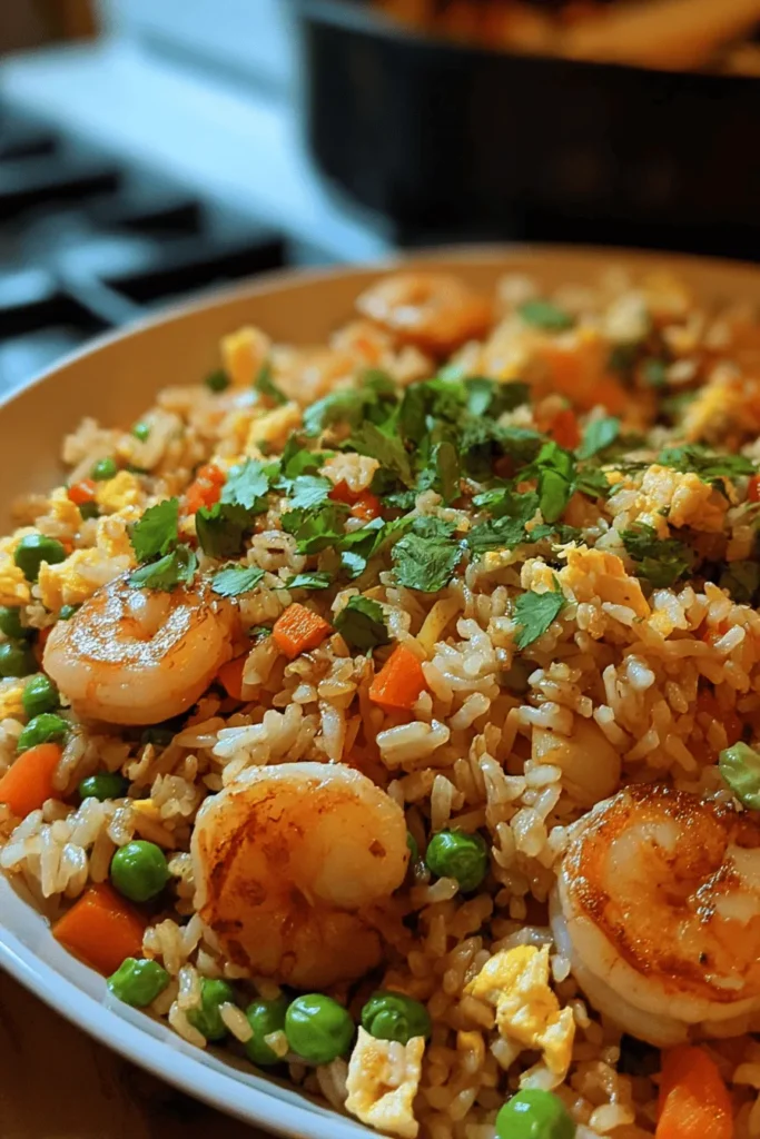 Discover Aju's Flavorful Shrimp Fried Rice, a delicious fusion of tender shrimp, colorful veggies, and perfectly seasoned rice. This easy-to-follow recipe transforms your dinner into a vibrant feast, bringing bold flavors and satisfying textures to your table. Perfect for busy weeknights or special occasions, this dish is sure to impress family and friends. Try it out and elevate your cooking with this mouthwatering meal idea!