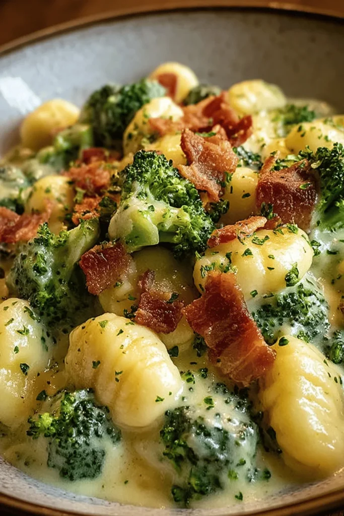 Indulge in the ultimate comfort food with this Boursin, Bacon, and Broccoli Gnocchi recipe! Elevate your weeknight dinner with creamy Boursin cheese, crispy bacon, and fresh broccoli, all combined with tender gnocchi for a delightful meal. Perfect for busy evenings or family gatherings, this dish is rich in flavor and easy to prepare. Click for the full recipe and bring warmth and satisfaction to your table tonight!
