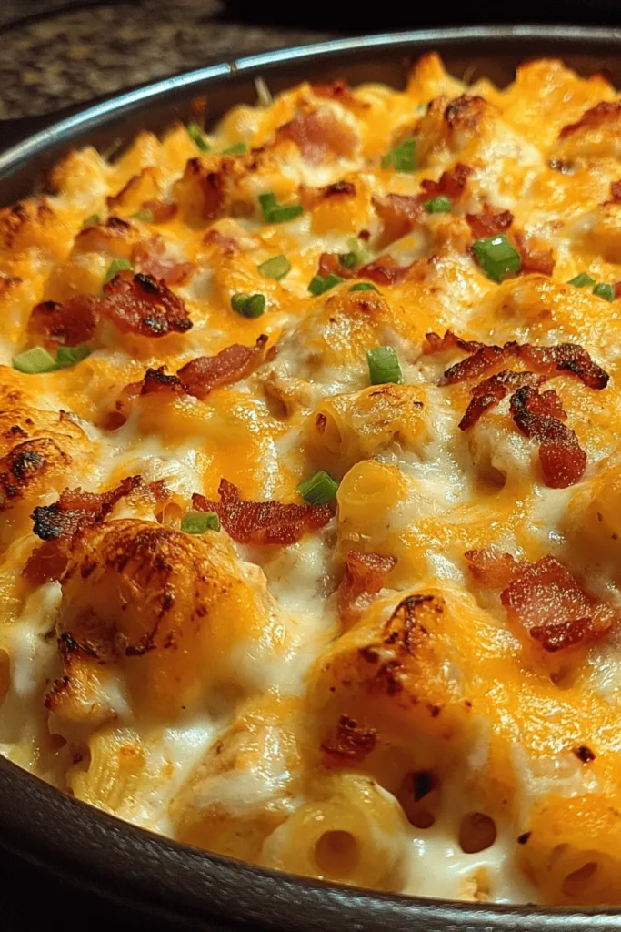 Indulge in this delicious Cheesy Chicken Bacon Ranch Casserole that will quickly become a family favorite! Packed with tender chicken, crispy bacon, and creamy ranch flavor, this hearty dish is perfect for busy weeknights or cozy gatherings. Easy to make and loaded with cheesy goodness, it’s a one-pan wonder that everyone will love. Discover how to make this comforting casserole and bring smiles to the dinner table! Pin for later!