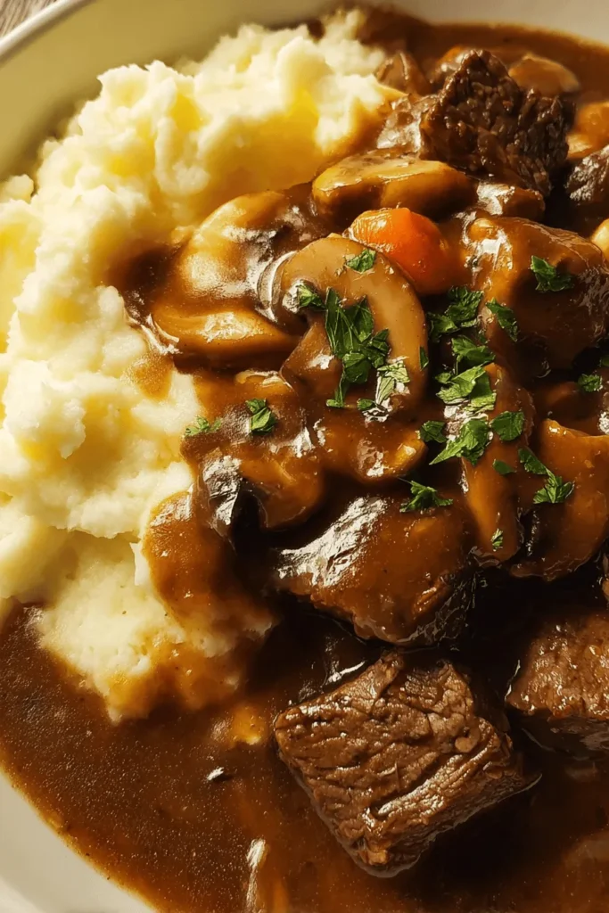 Savor the comforting flavors of Savory Beef Tips & Gravy, a delicious meal that's perfect for any home cook. This recipe is easy to follow and brings together tender beef tips simmered in a rich, flavorful gravy that pairs perfectly with rice, mashed potatoes, or fresh bread. Ideal for family dinners or meal prep, this dish will warm your soul and impress your loved ones. Discover the joys of comfort food with this delightful recipe!