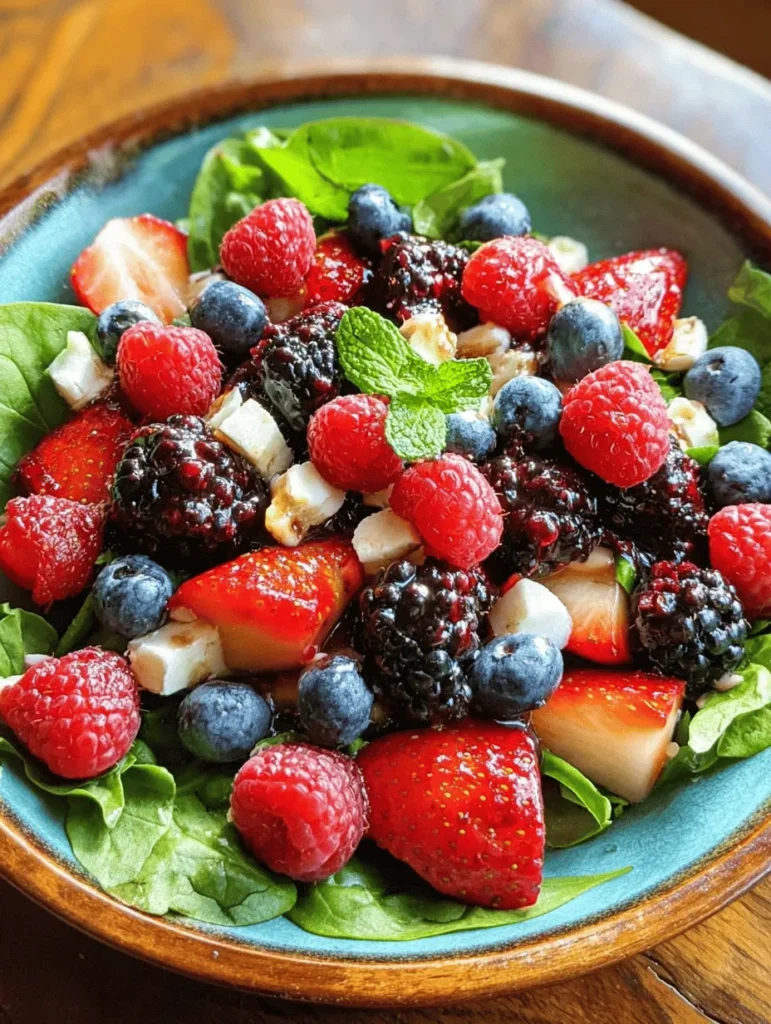 Discover the perfect summer treat with our Fresh and Flavorful Summer Berry Salad! Bursting with vibrant strawberries, blueberries, and raspberries, this delicious dish brings together sweet and tangy flavors that make it an ideal side or a light meal. Tossed with a light vinaigrette and topped with crunchy almonds, this salad is not just refreshing but also packed with nutrients. Perfect for picnics, barbecues, or a healthy snack. Get ready to savor summer in every bite!