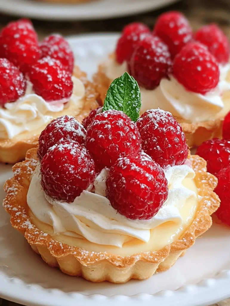Indulge in the deliciousness of Vanilla Cream Tarts topped with fresh raspberries! These scrumptious tarts are the perfect combination of creamy vanilla goodness and tart raspberry sweetness. Ideal for any occasion, they are simple to make and sure to impress your guests. Discover the perfect dessert recipe that brings together a buttery crust and luscious filling, creating a delightful balance of flavors. Try making these delightful tarts today!
