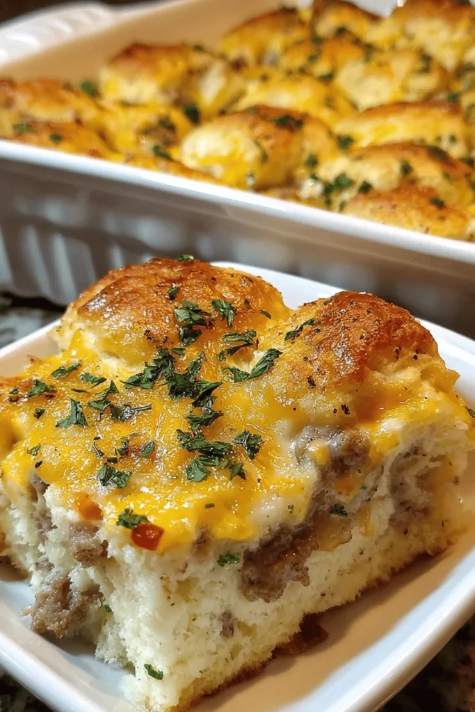 Start your morning off right with this Easy Biscuits and Gravy Breakfast Casserole! Perfect for busy weekends or family gatherings, this hearty dish combines fluffy biscuits with creamy sausage gravy, all baked to perfection. It's a comforting and filling meal that will please everyone at the breakfast table. Discover how easy it is to whip up this delicious casserole and enjoy the warmth and satisfaction it brings to your morning routine!