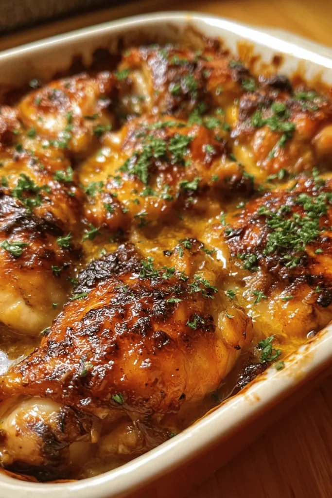 Discover the ultimate comfort food with Mom’s Butter Baked Chicken. This mouthwatering recipe features tender chicken baked to perfection in a rich, buttery sauce that will make your family come running to the dinner table. Easy to prepare and packed with flavor, this dish is a true crowd-pleaser for any occasion. Perfect for busy weeknights or cozy family gatherings, get the full recipe and elevate your family meals today!