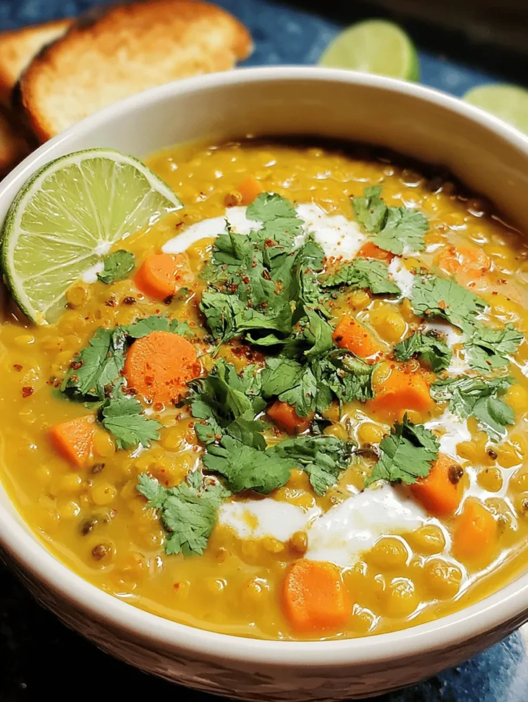 Experience the warmth of creamy coconut curry lentil soup, the ultimate comfort food for chilly days! Packed with nutritious lentils, aromatic spices, and a rich coconut base, this soup is not only delicious but also perfect for cozy dinners or meal prep. Easy to make and bursting with flavor, it’s a healthy option that satisfies your cravings. Discover the joy of this wholesome dish and elevate your soup game today!