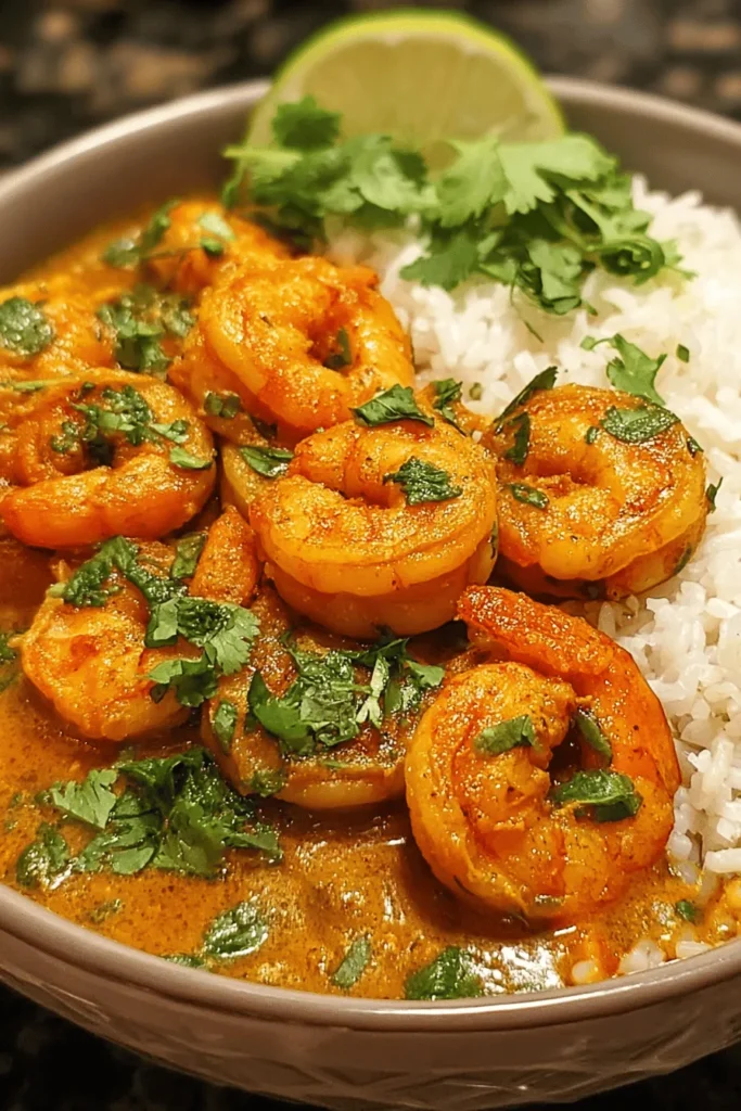 Discover the flavors of India with this mouthwatering Coconut Shrimp Curry! This easy-to-follow recipe combines juicy shrimp with a rich coconut milk sauce and aromatic spices, creating a dish that's both comforting and exotic. Perfect for dinner parties or family meals, this curry is a crowd-pleaser! Serve it with steamed rice or warm naan for a complete experience. Dive into the vibrant taste of Indian cuisine today!