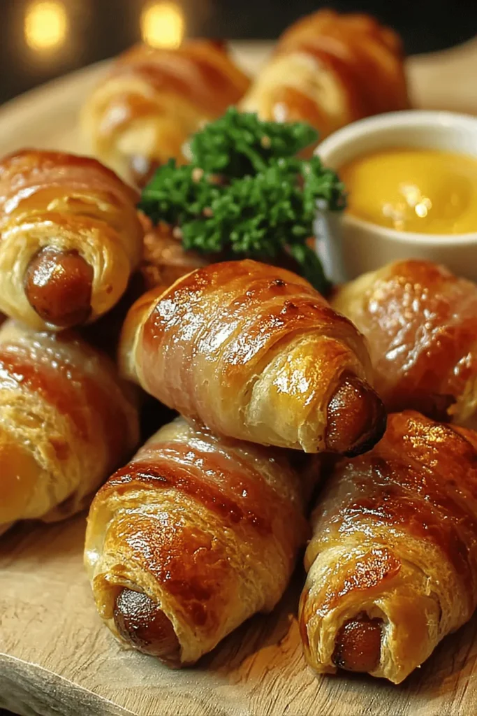 Indulge in the ultimate comfort food with our Pigs in a Cozy Blanket recipe! This delightful dish features savory sausage wrapped in flaky pastry, perfect for cozy nights in or impressive party snacks. Easy to prepare and bursting with flavor, these bite-sized treats are sure to be a hit at your next gathering. Discover how to make this warm and satisfying treat that will bring smiles to everyone's faces. Get the recipe now and enjoy a taste of comfort!