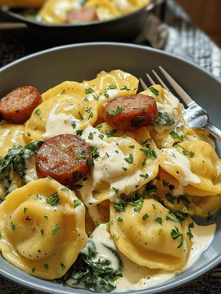 Discover the ultimate comfort food with this Creamy Pierogi and Turkey Sausage Skillet Delight. This one-pan meal combines tender pierogi with flavorful turkey sausage, all enveloped in a rich, creamy sauce. Perfect for busy weeknights, it's a satisfying dish that’s easy to prepare and bursting with flavor. Elevate your dinner routine and enjoy a cozy, delicious meal that everyone will love! Try this skillet delight today!