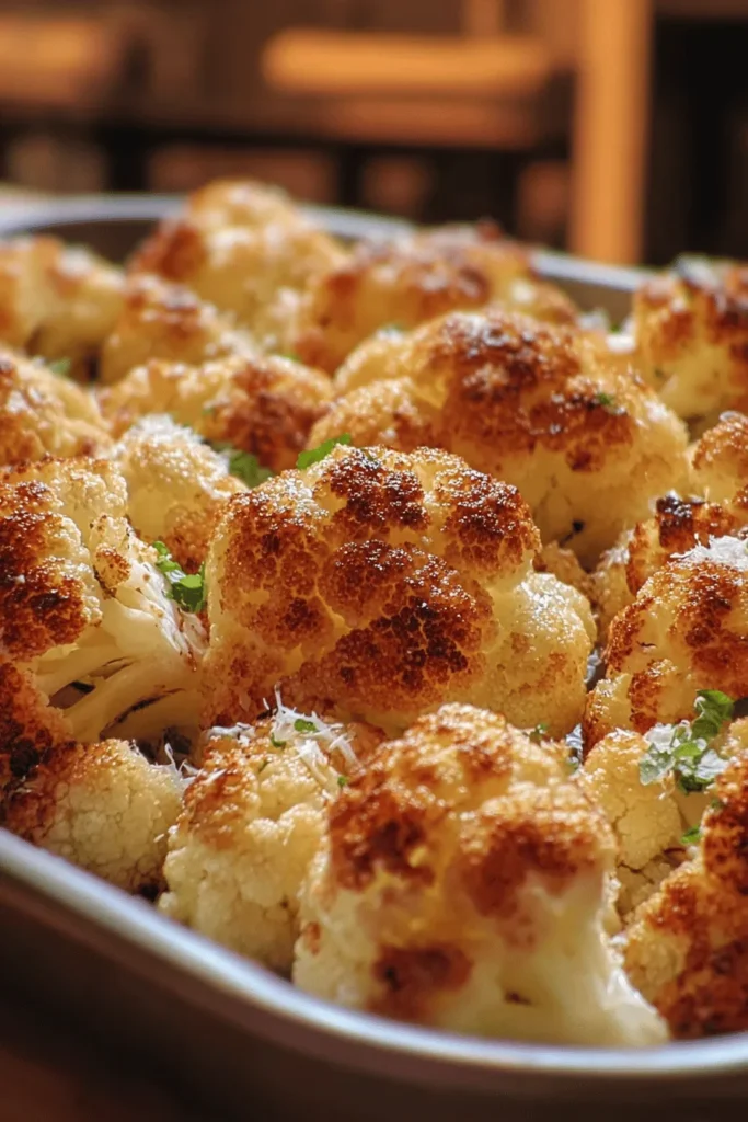 Discover the perfect side dish with crispy roasted cauliflower! This easy-to-make recipe brings out the vegetable's natural flavors while providing a nutritious boost to any meal. Tossed in simple seasonings and roasted to perfection, it’s not only delicious but also packed with vitamins and minerals. Perfect for family dinners or meal prep, this cauliflower is a healthy alternative to traditional sides. Try it tonight for a delightful twist!