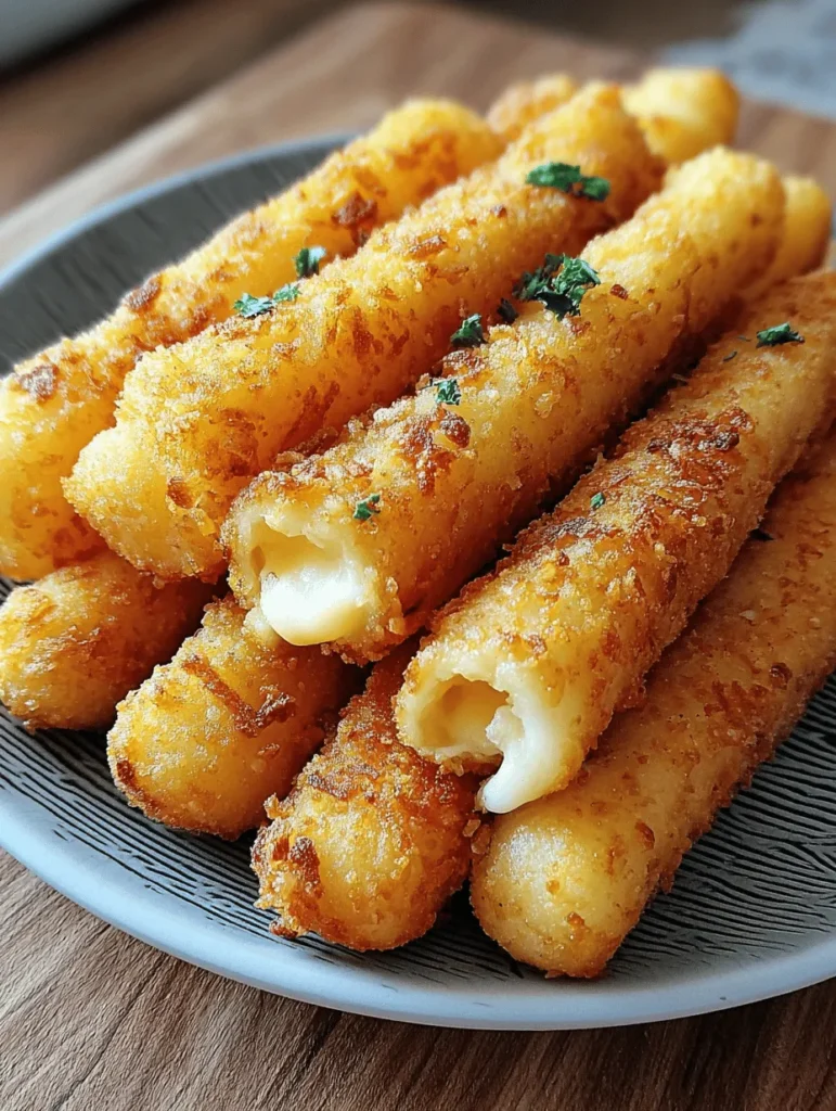 Discover the ultimate homemade snack with these crispy and tasty Potato Cheese Sticks! Perfect for parties or a cozy night in, these delicious treats are made with simple ingredients for a crunchy, gooey delight that everyone will love. Follow our easy recipe to whip up a batch and serve them hot for a mouthwatering experience. Ideal for dipping or enjoying on their own, Potato Cheese Sticks are sure to be a hit with family and friends!